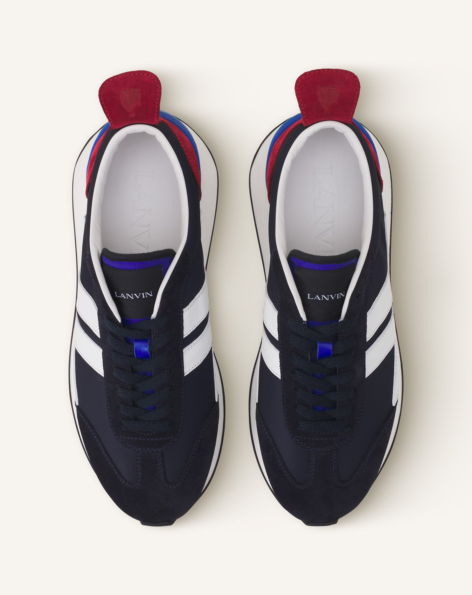 WHITE BUMPR SNEAKERS IN NYLON