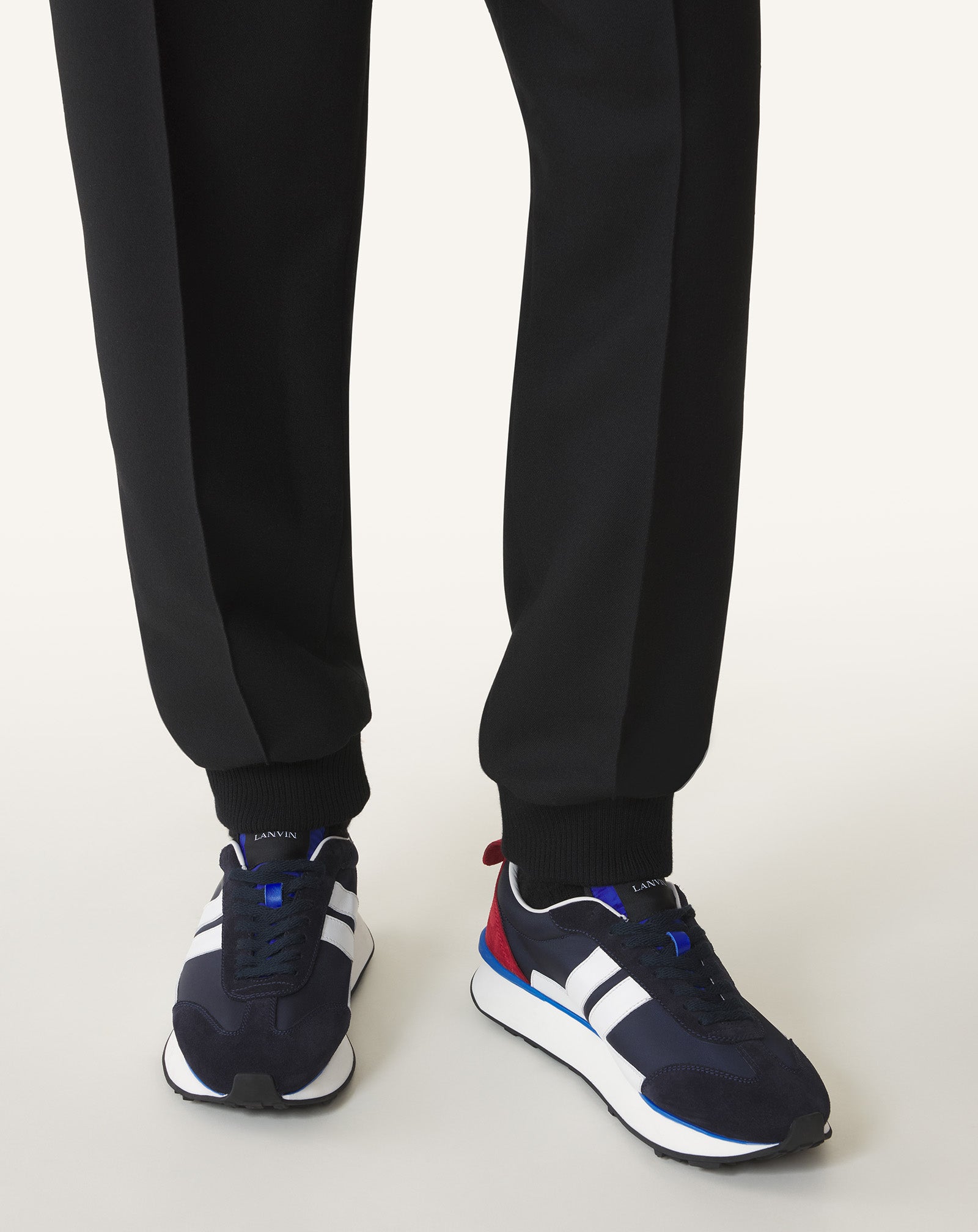 WHITE BUMPR SNEAKERS IN NYLON