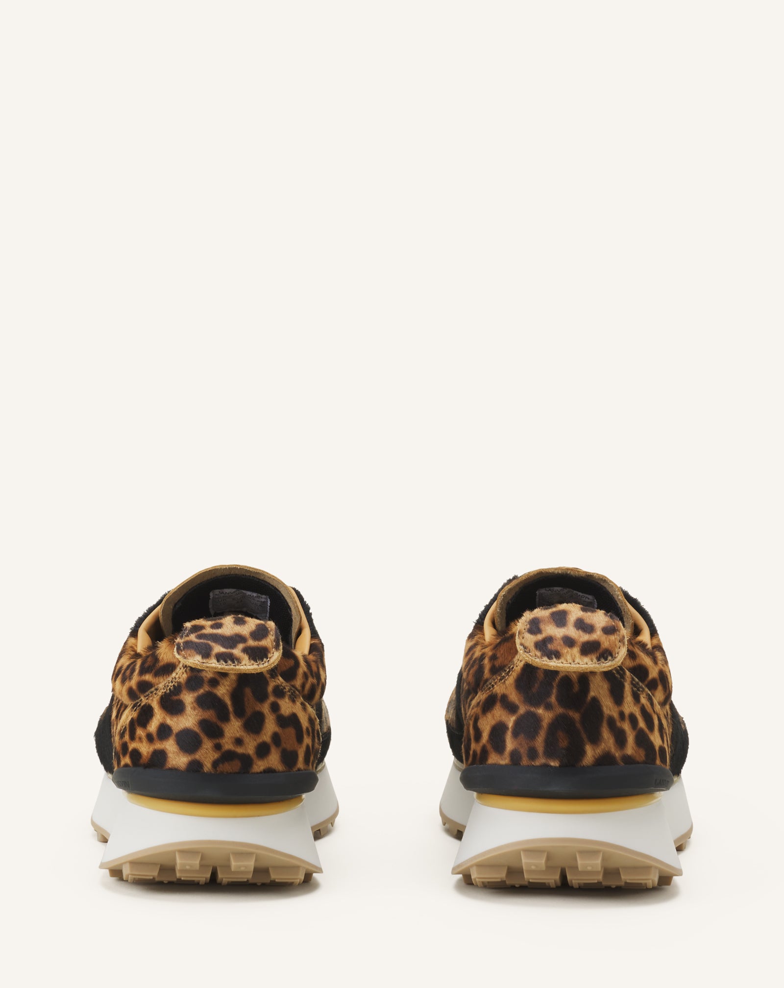 BEIGE LEOPARD PRINT BUMPR SNEAKERS IN PONY