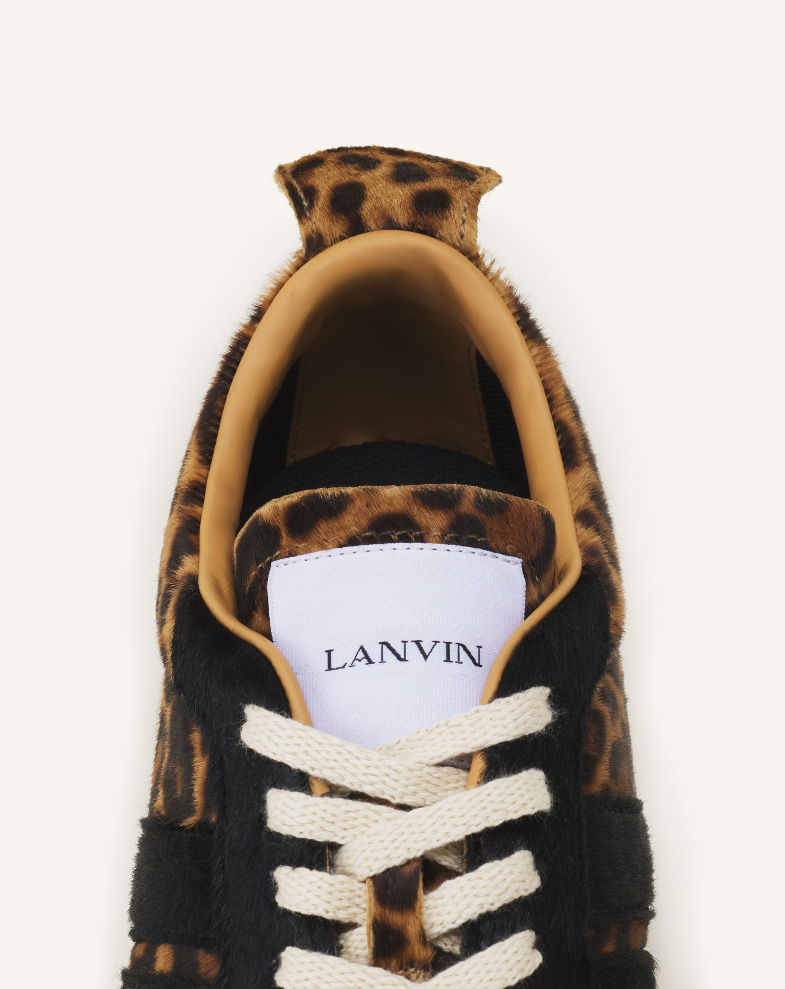 BEIGE LEOPARD PRINT BUMPR SNEAKERS IN PONY