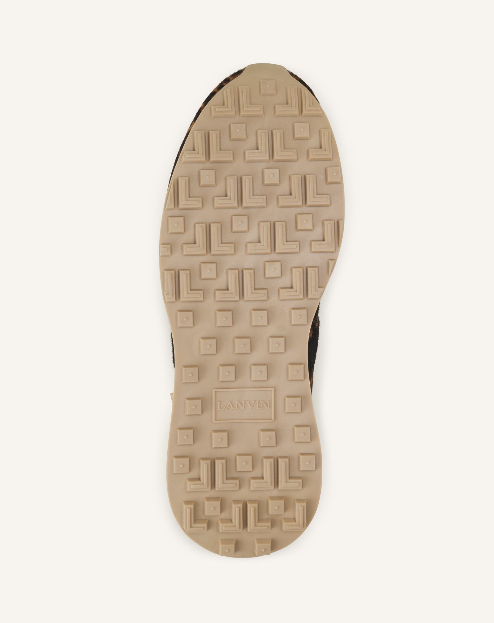BEIGE LEOPARD PRINT BUMPR SNEAKERS IN PONY