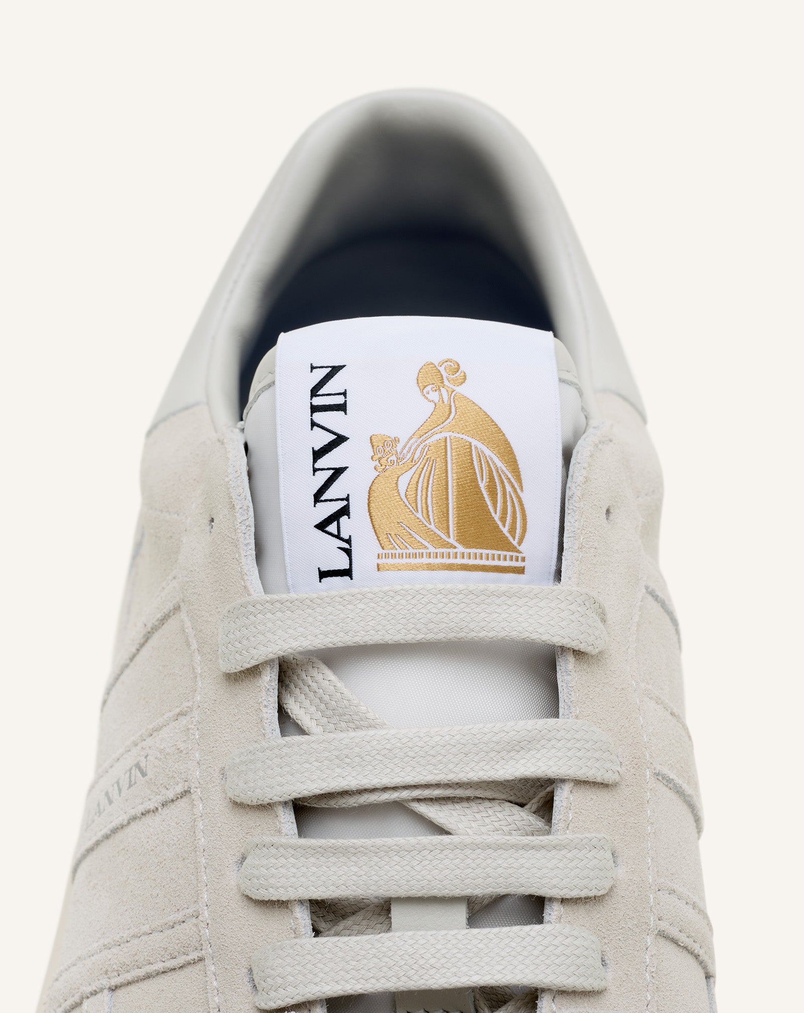 WHITE CLAY SNEAKERS IN MESH AND LEATHER