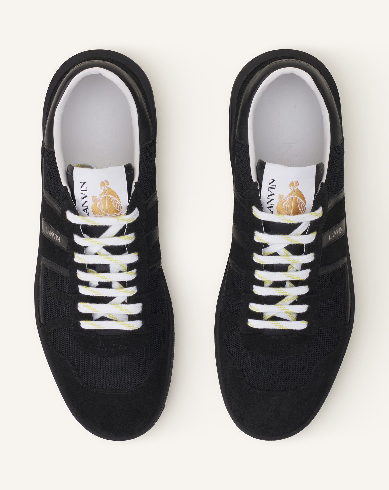 CLAY SNEAKERS IN MESH AND LEATHER