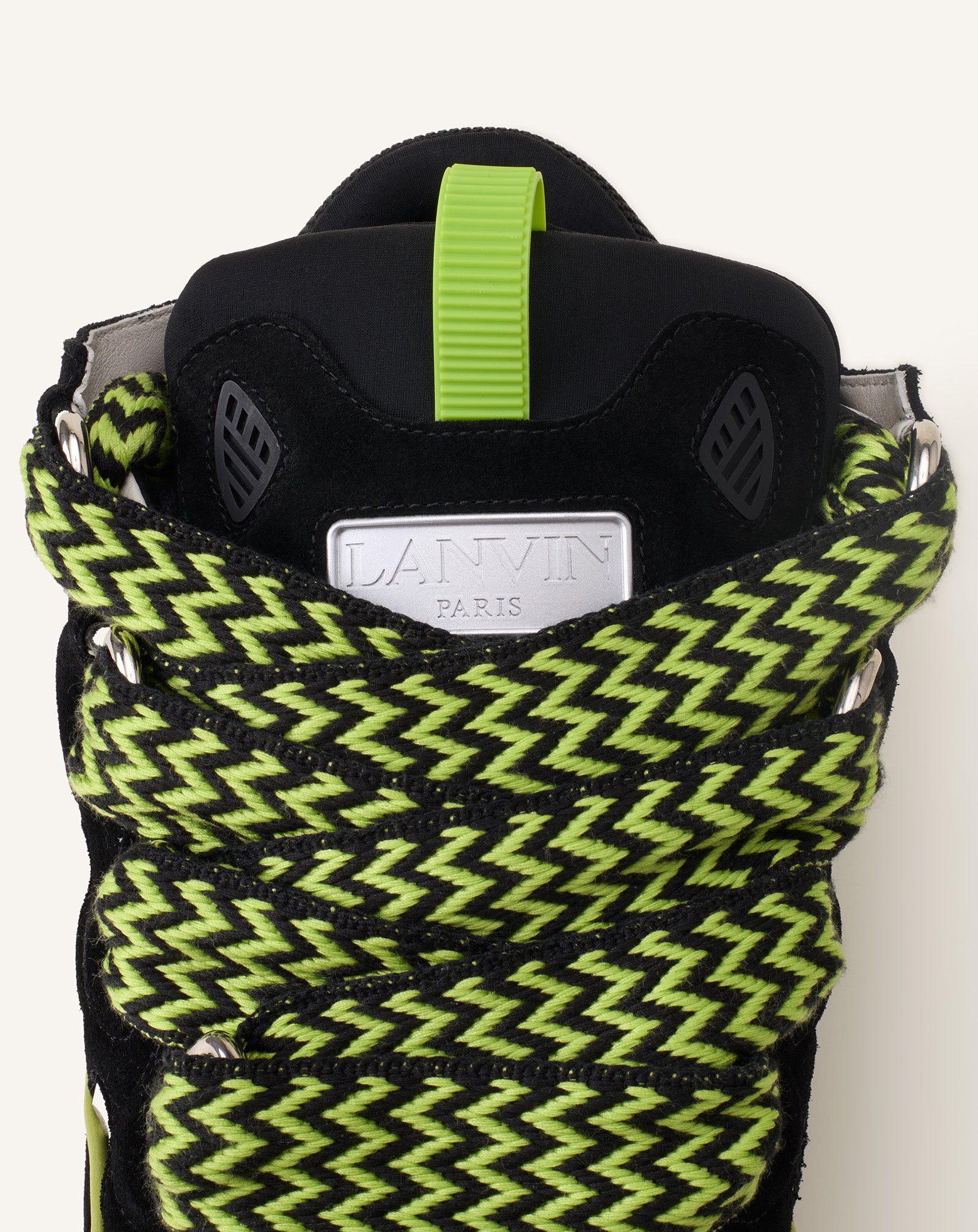 GREEN CURB LEATHER SNEAKERS