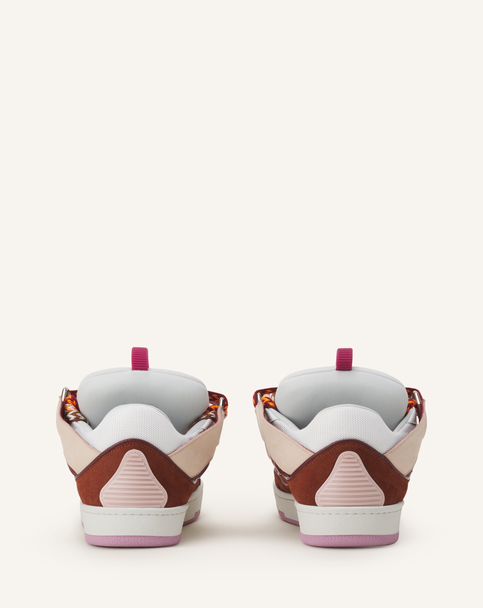 PINK CURB SNEAKERS IN LEATHER