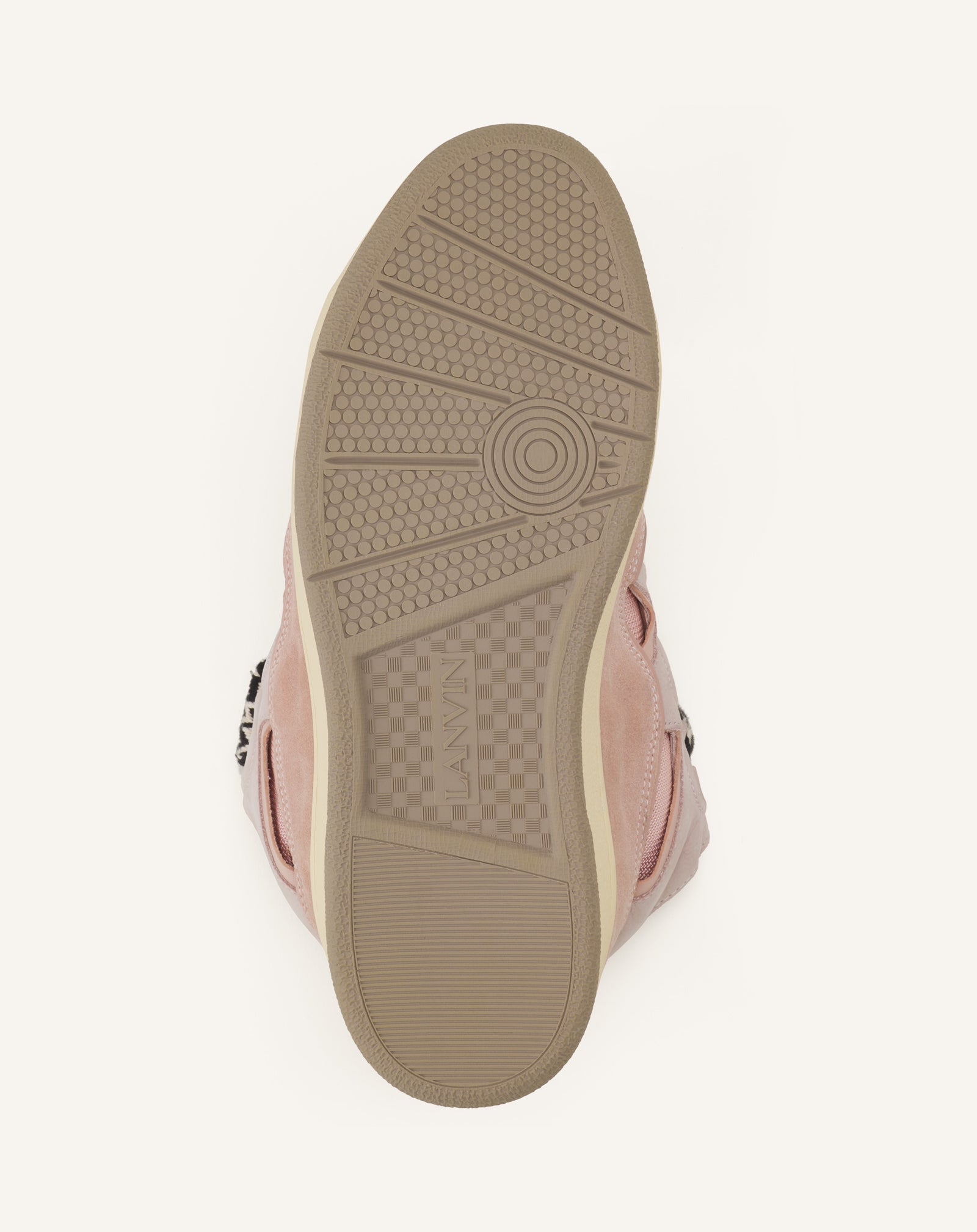 PINK CURB SNEAKERS IN LEATHER