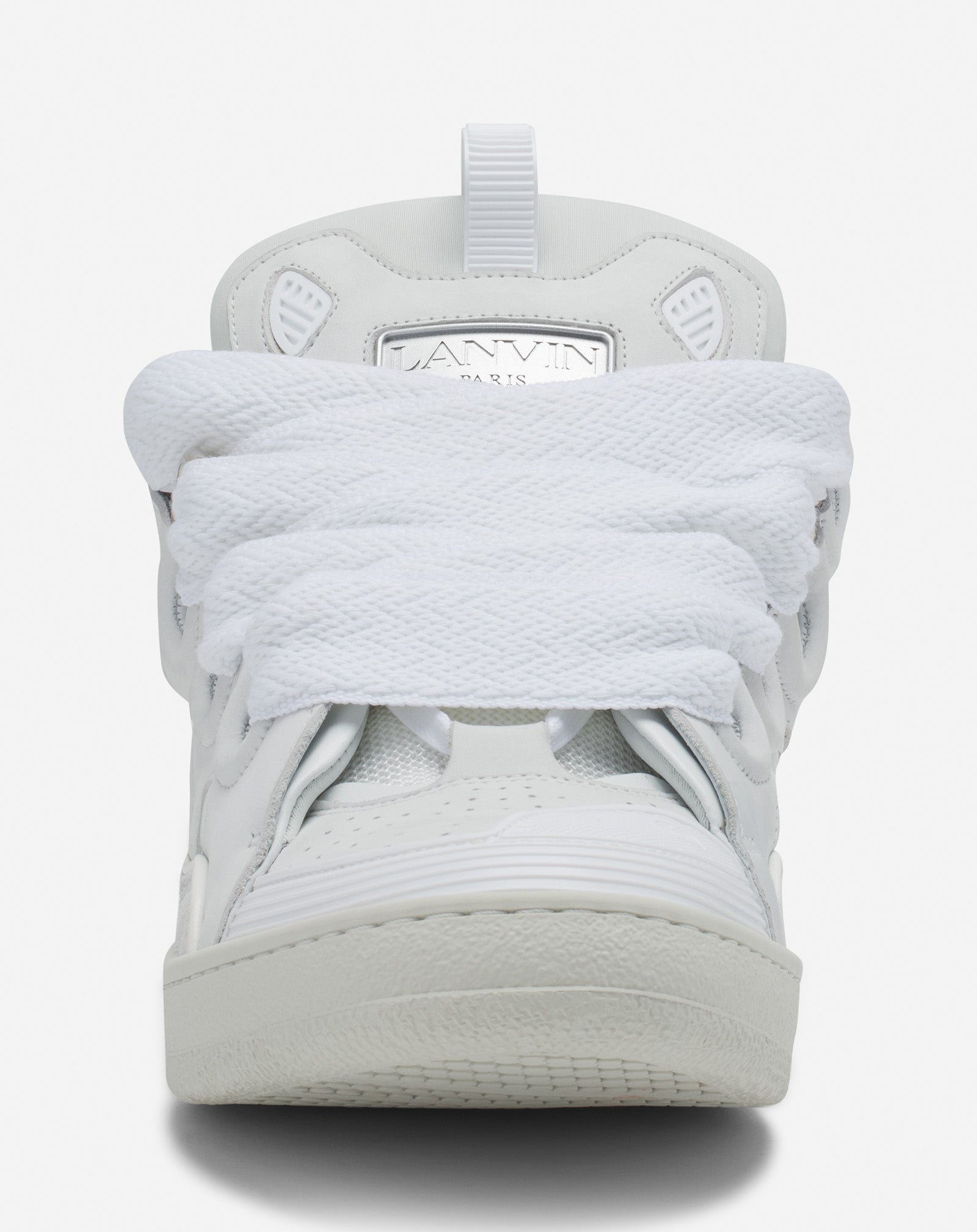 LEATHER CURB SNEAKERS