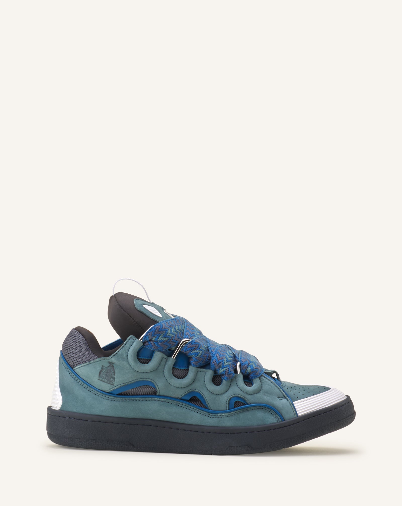 BLUE CURB BICO SNEAKERS IN LEATHER