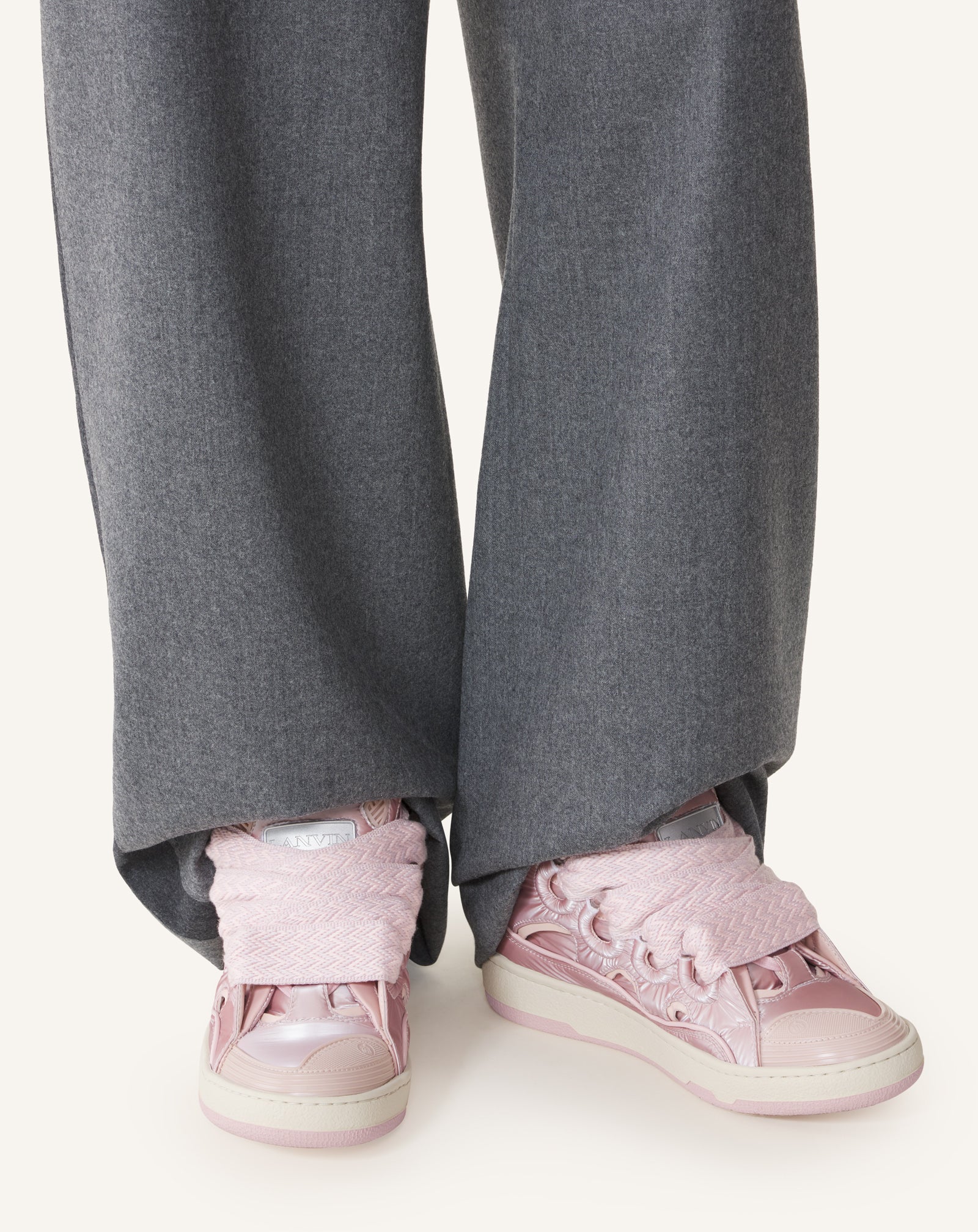 PINK CURB SNEAKERS IN NYLON