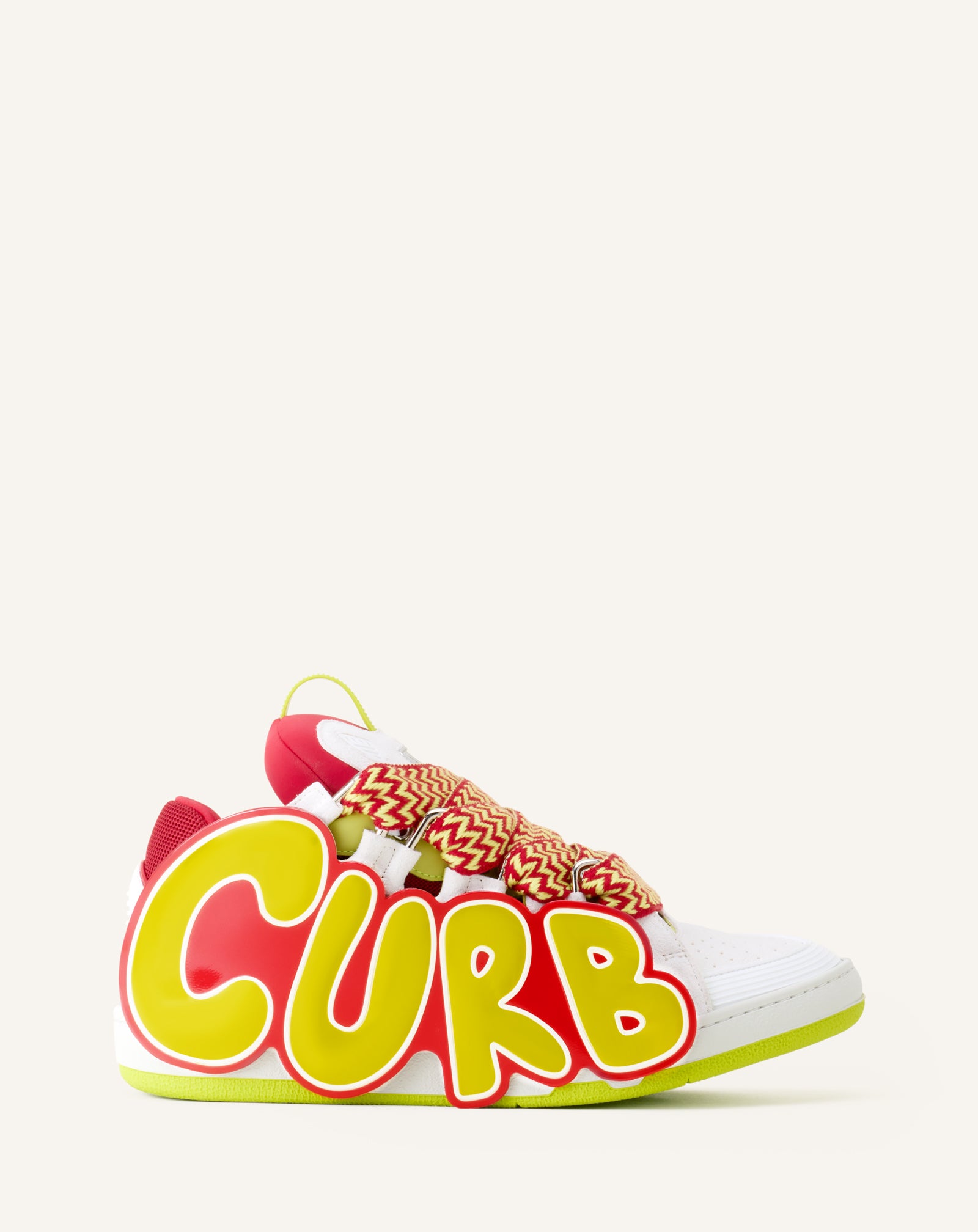 CURB PATCH  SNEAKERS IN LEATHER