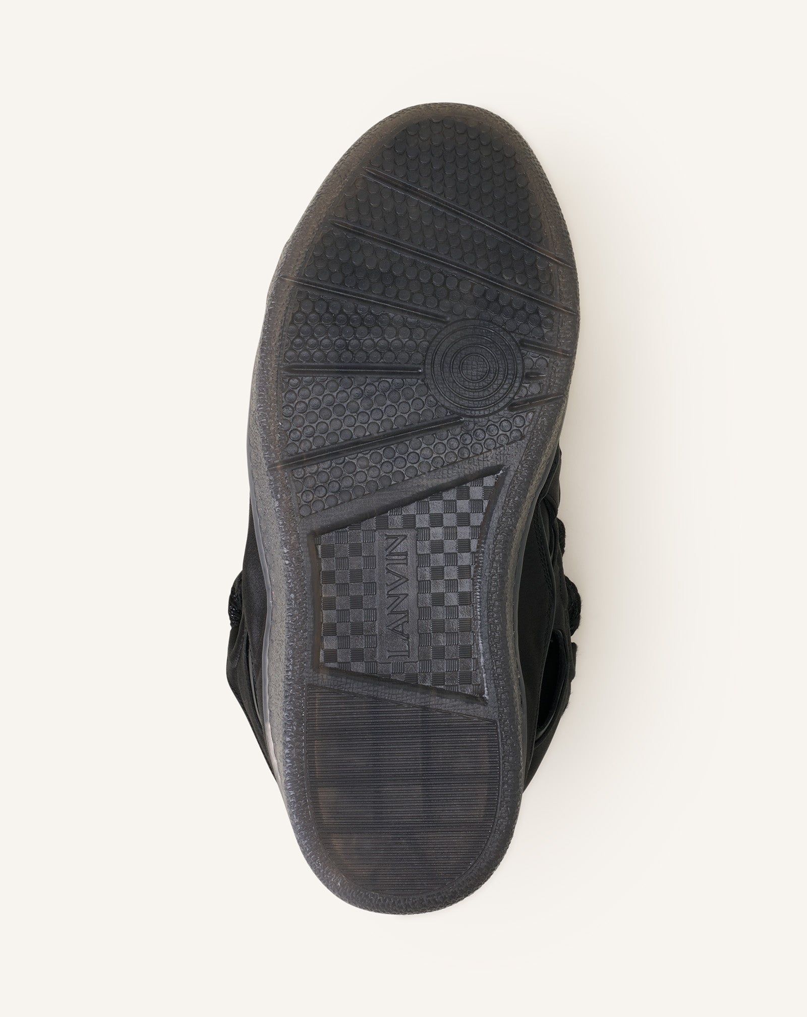 Curb Sneakers En Satin Black | Lanvin