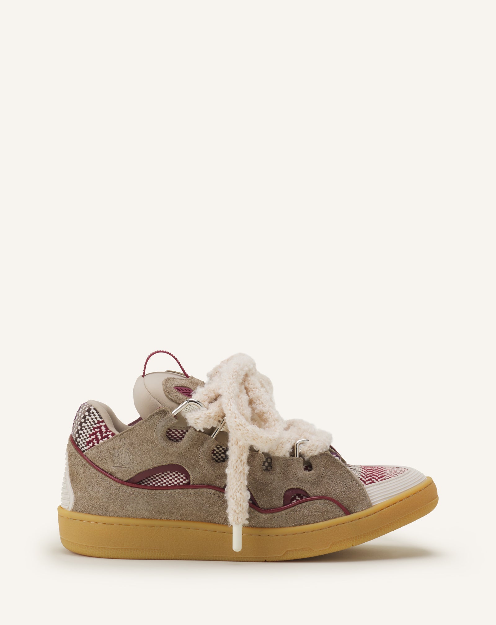 CURB SUEDE SNEAKERS WITH MESH LACES