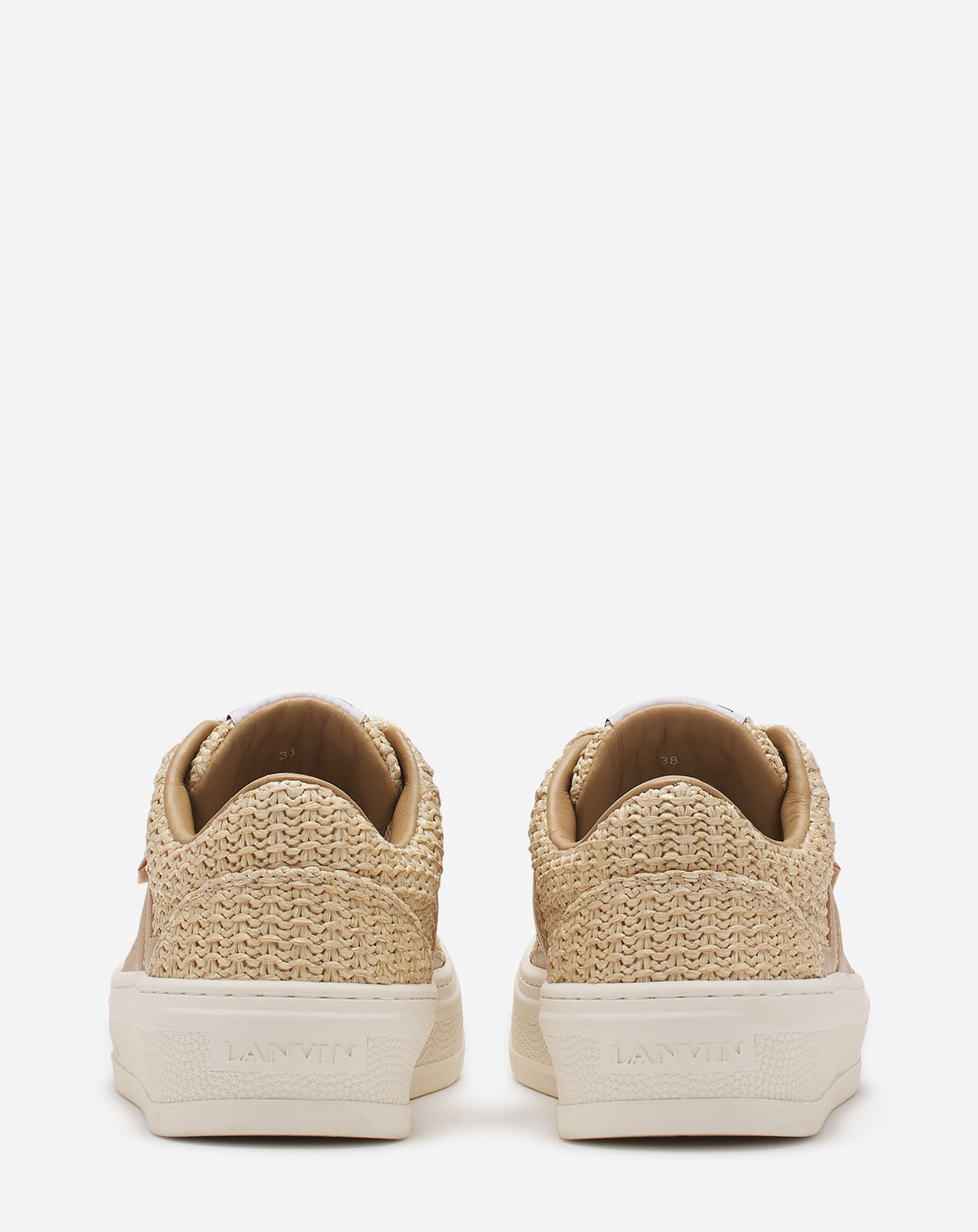 LANVIN CASH RAFFIA SNEAKERS