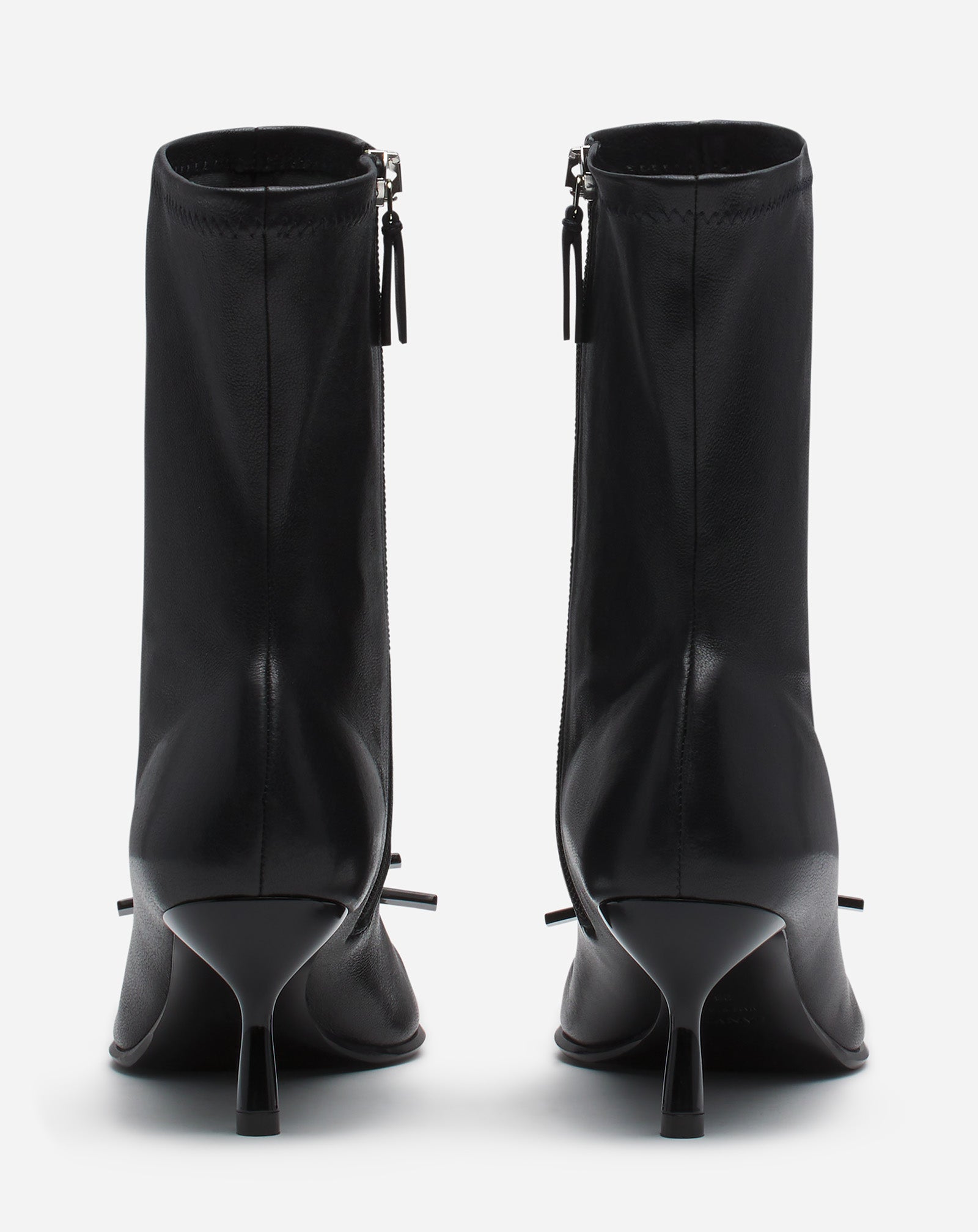 LANVIN BOW ANKLE BOOTS IN LEATHER