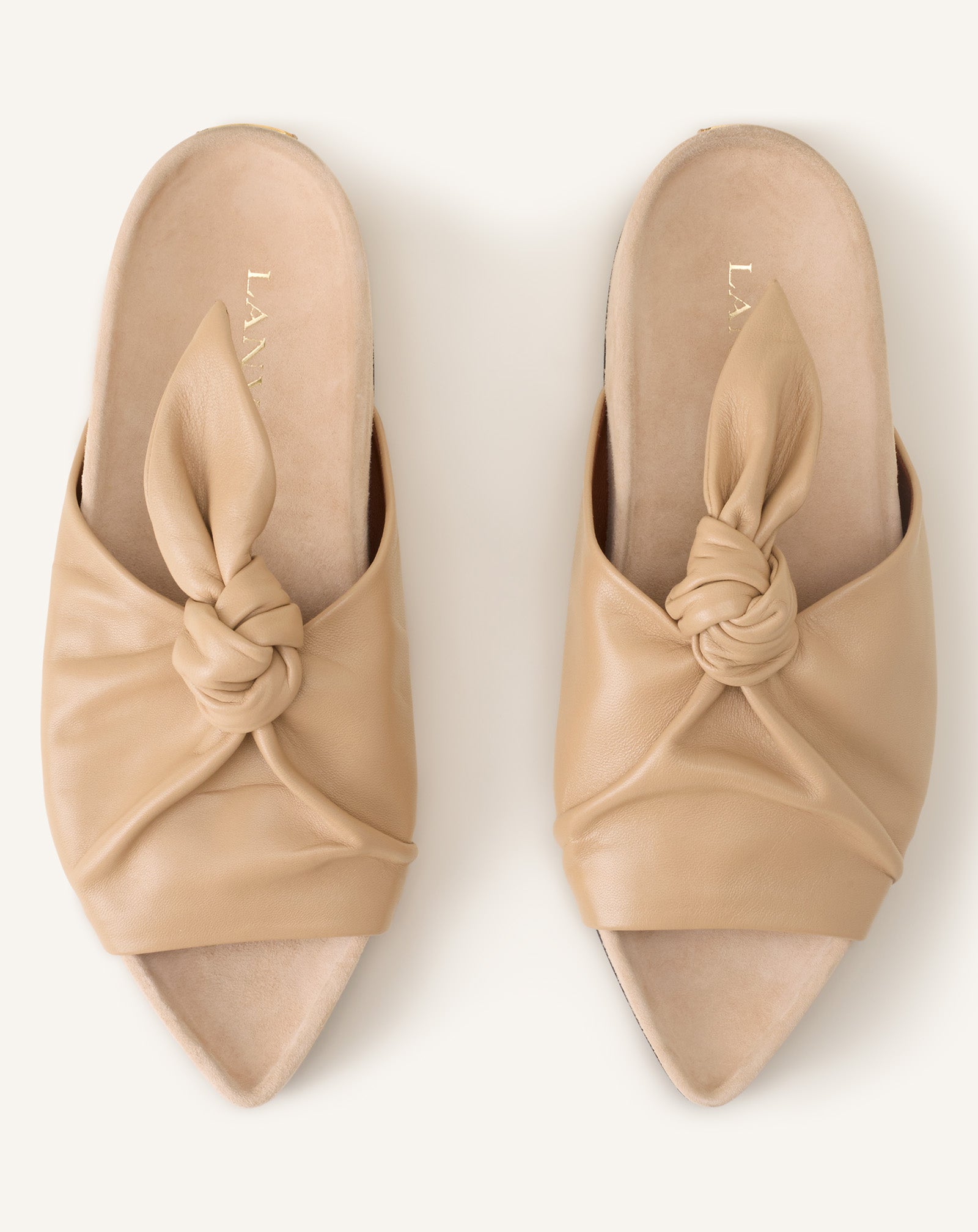 COCOON FLAT LEATHER MULE