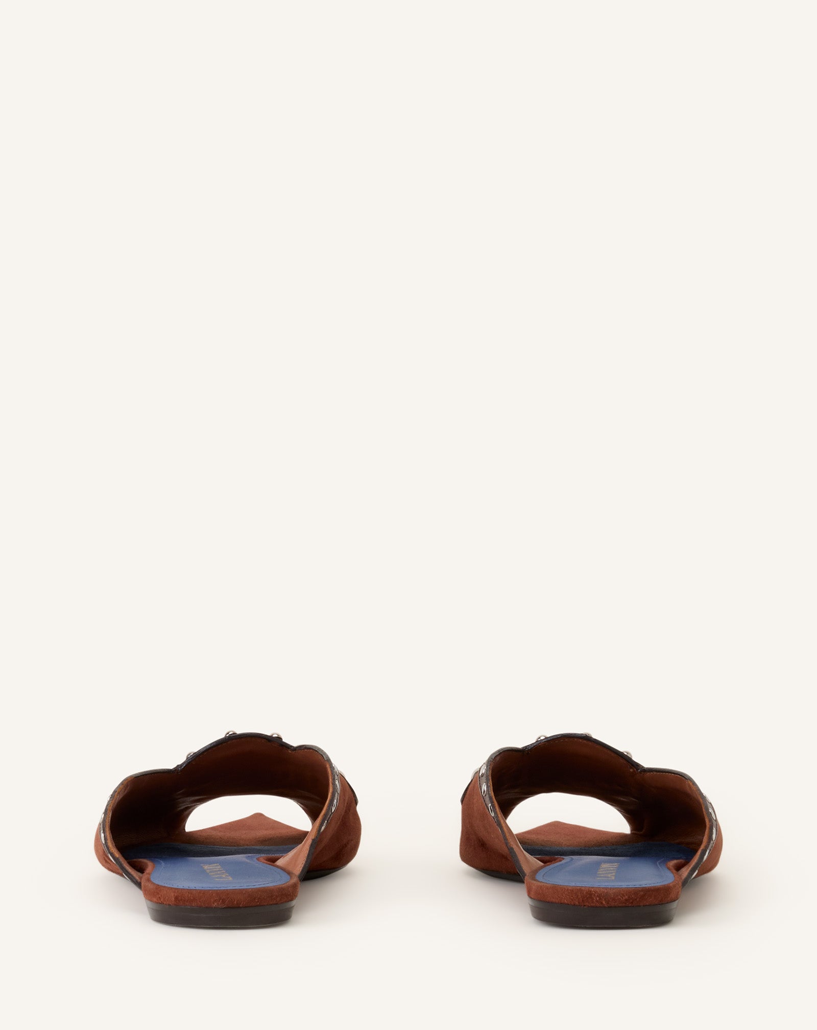 BROWN ECLIPSE ARCH FLAT MULE