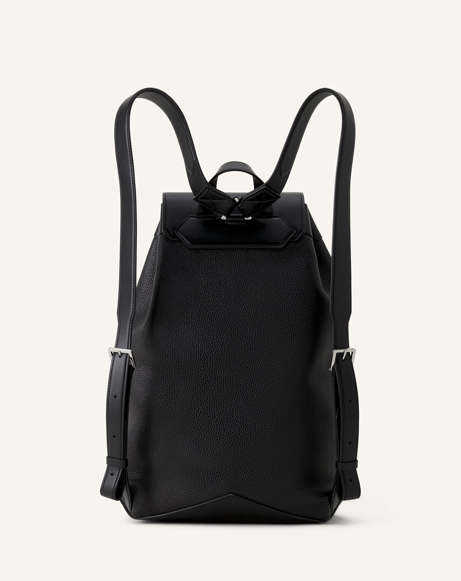 BLACK CATCH BY LANVIN LEATHER BACKPACK