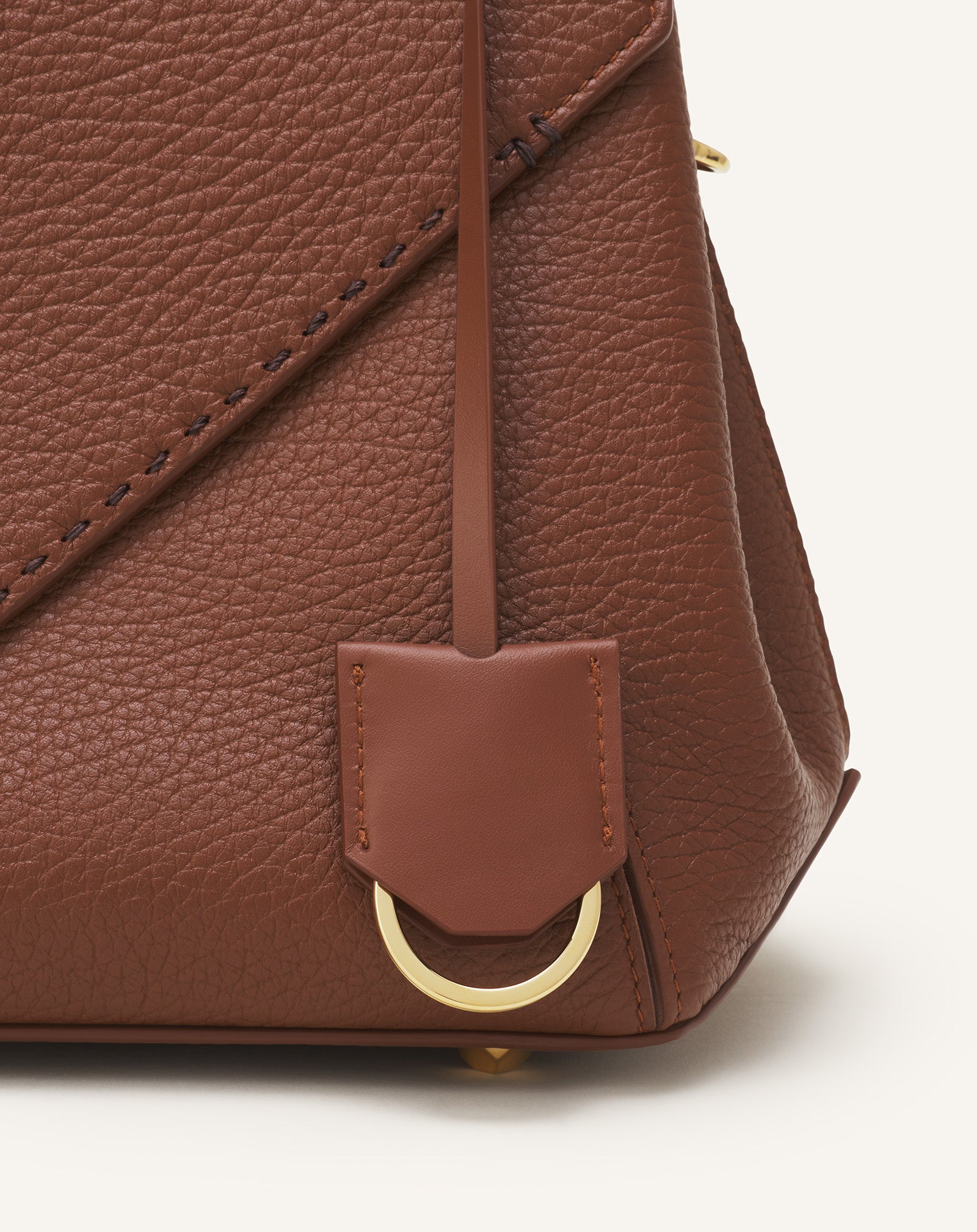 BROWN LE CONFIDENT BY LANVIN LEATHER BAG