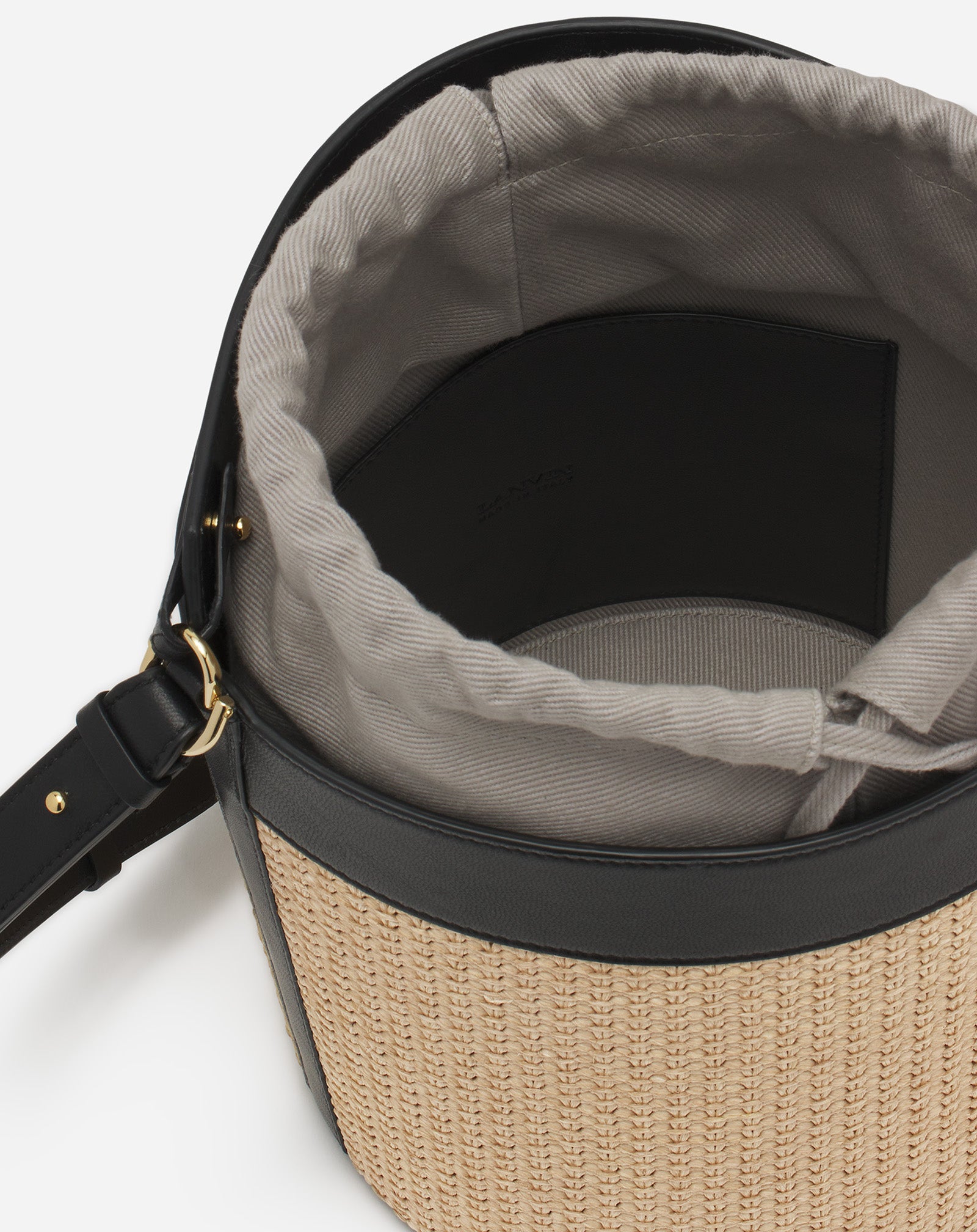 SÉQUENCE RAFFIA BUCKET BAG