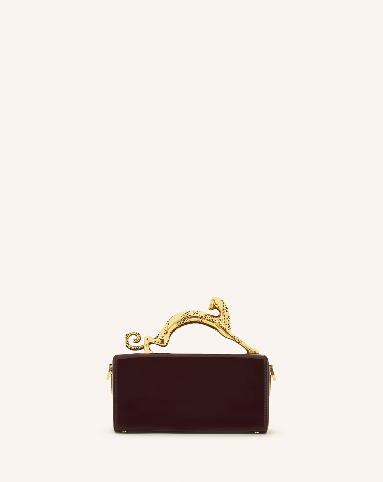 Brown Pencil Cat Nano Patent Leather Bag | Lanvin