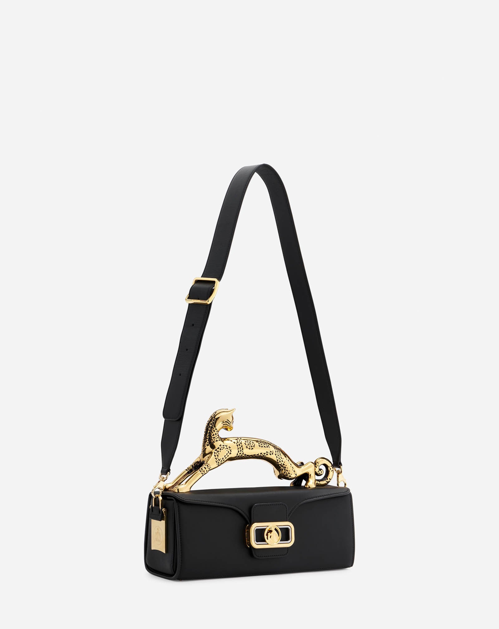 Pencil Cat Bag in box calf