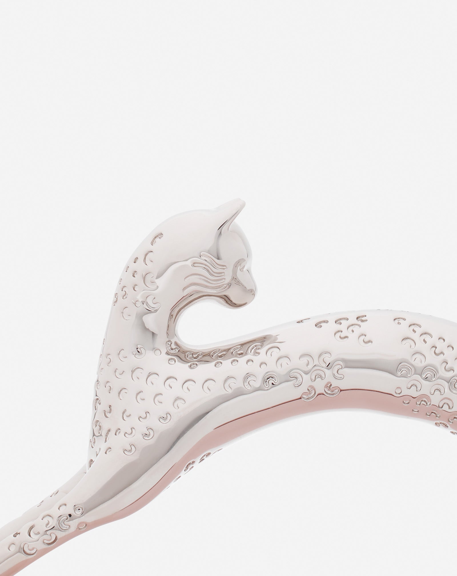 PINK LEATHER NANO PENCIL CAT BAG