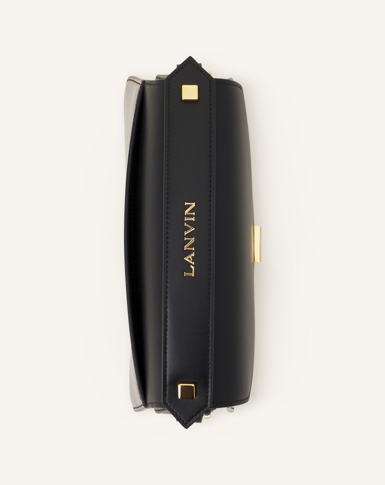 BLACK CONCERTO ARPEGE PATENT LEATHER BAG