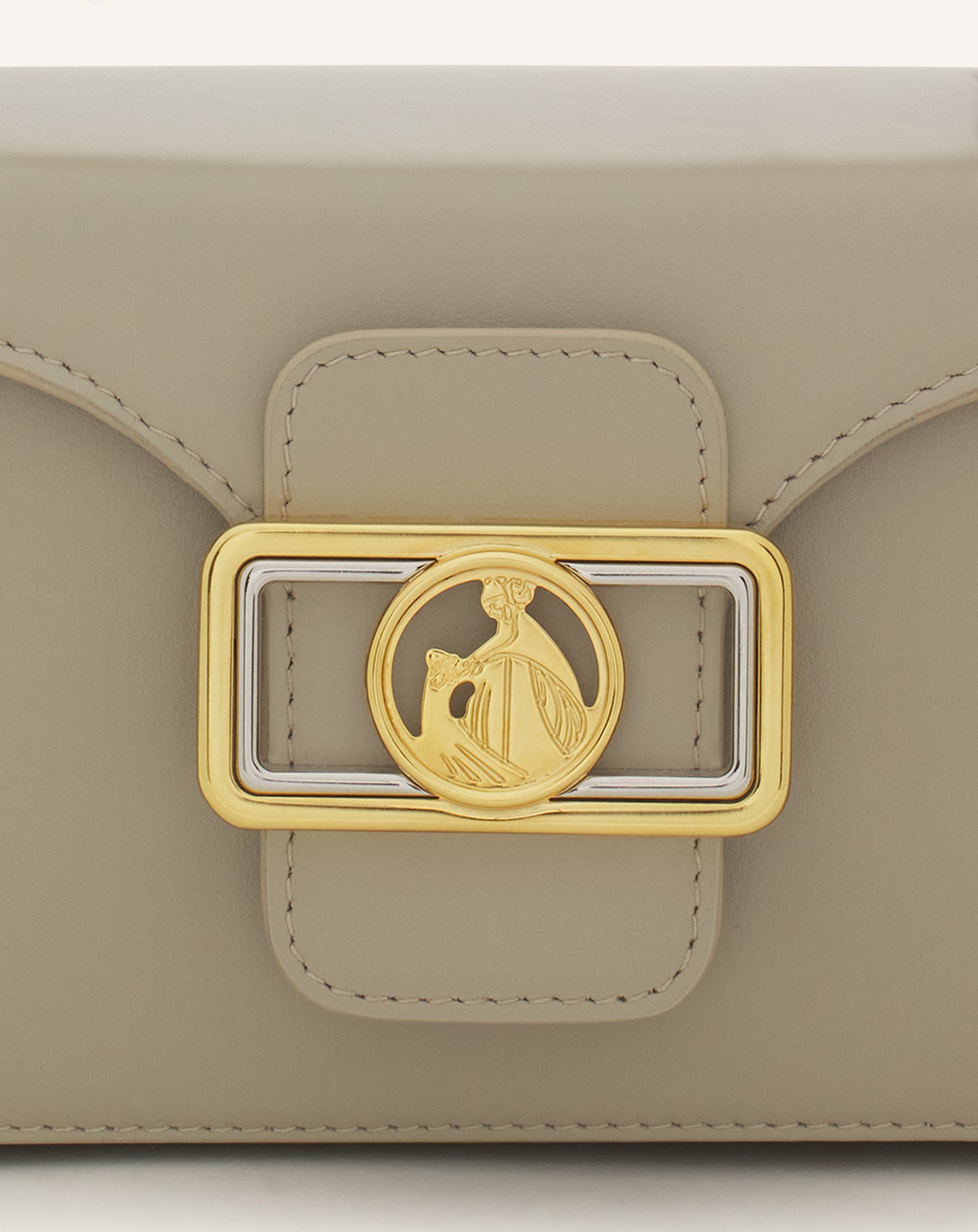 WHITE PENCIL CAT NANO BAG IN LEATHER AND RHINESTONES