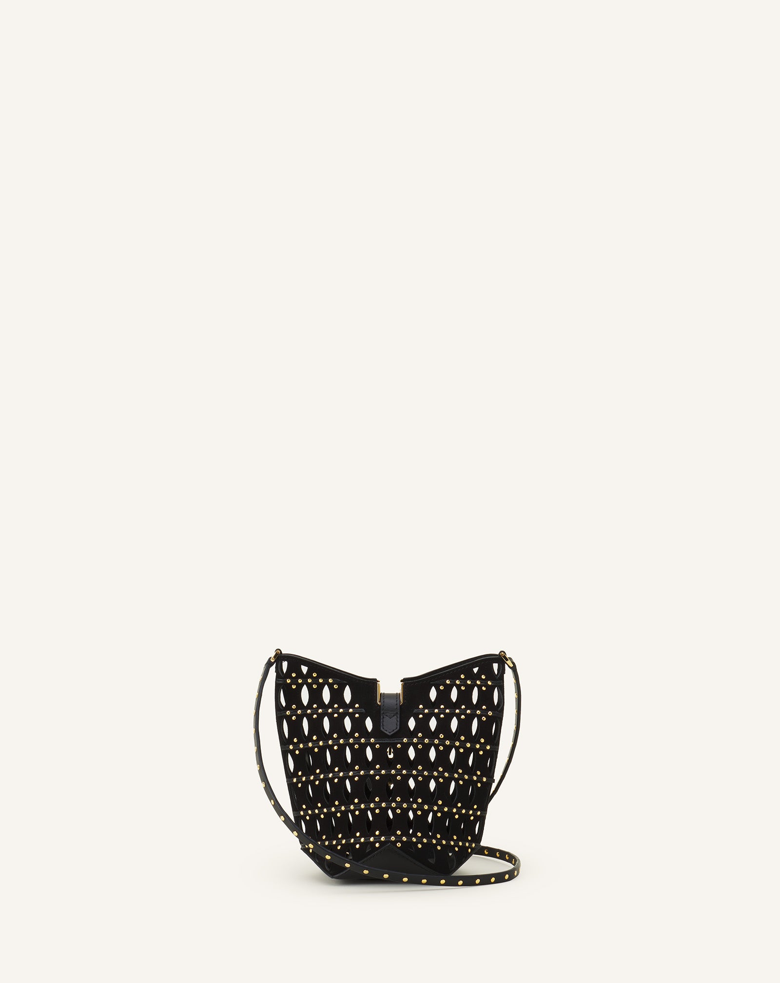 BLACK CATCH BY LANVIN NANO BUCKET BAG IN SUEDE