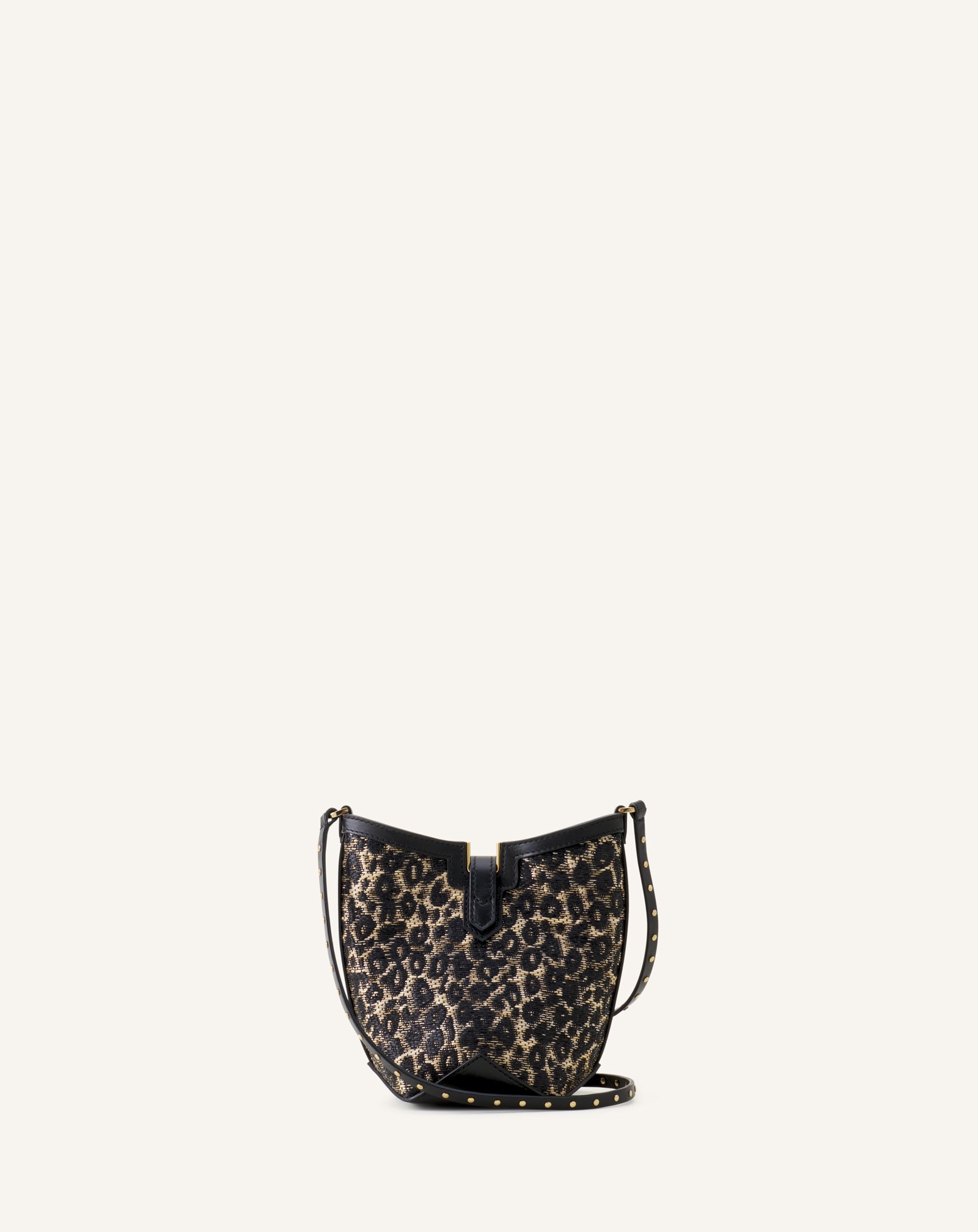 BEIGE CATCH BY LANVIN NANO BUCKET BAG IN RAFFIA