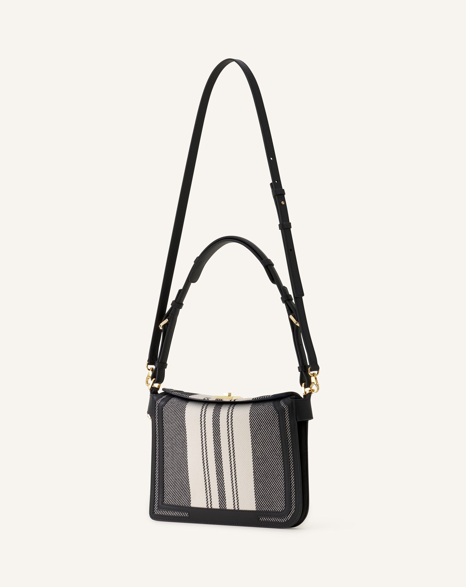 COMPAGNON 20 BAG IN STRIPED CANVAS