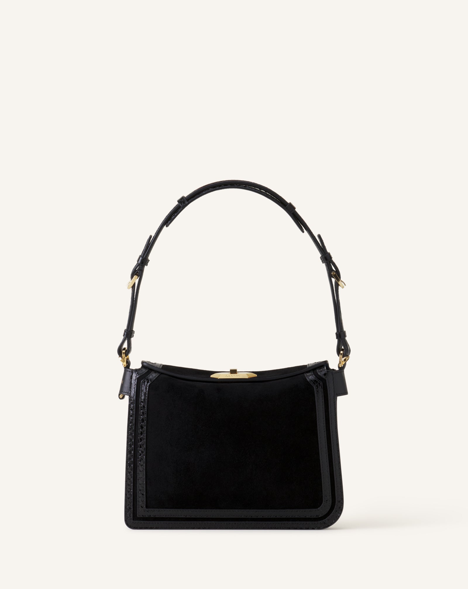 COMPAGNON SMALL ASYMMETRICAL BAG WITH A PYTHON FINISH