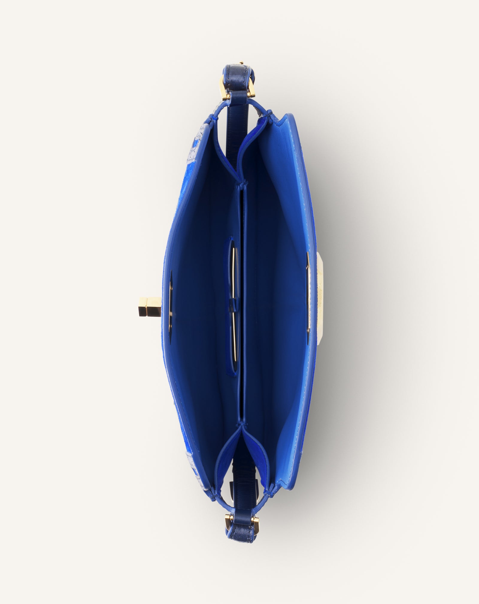 BLUE COMPAGNON 20 BAG IN PYTHON FINISHING