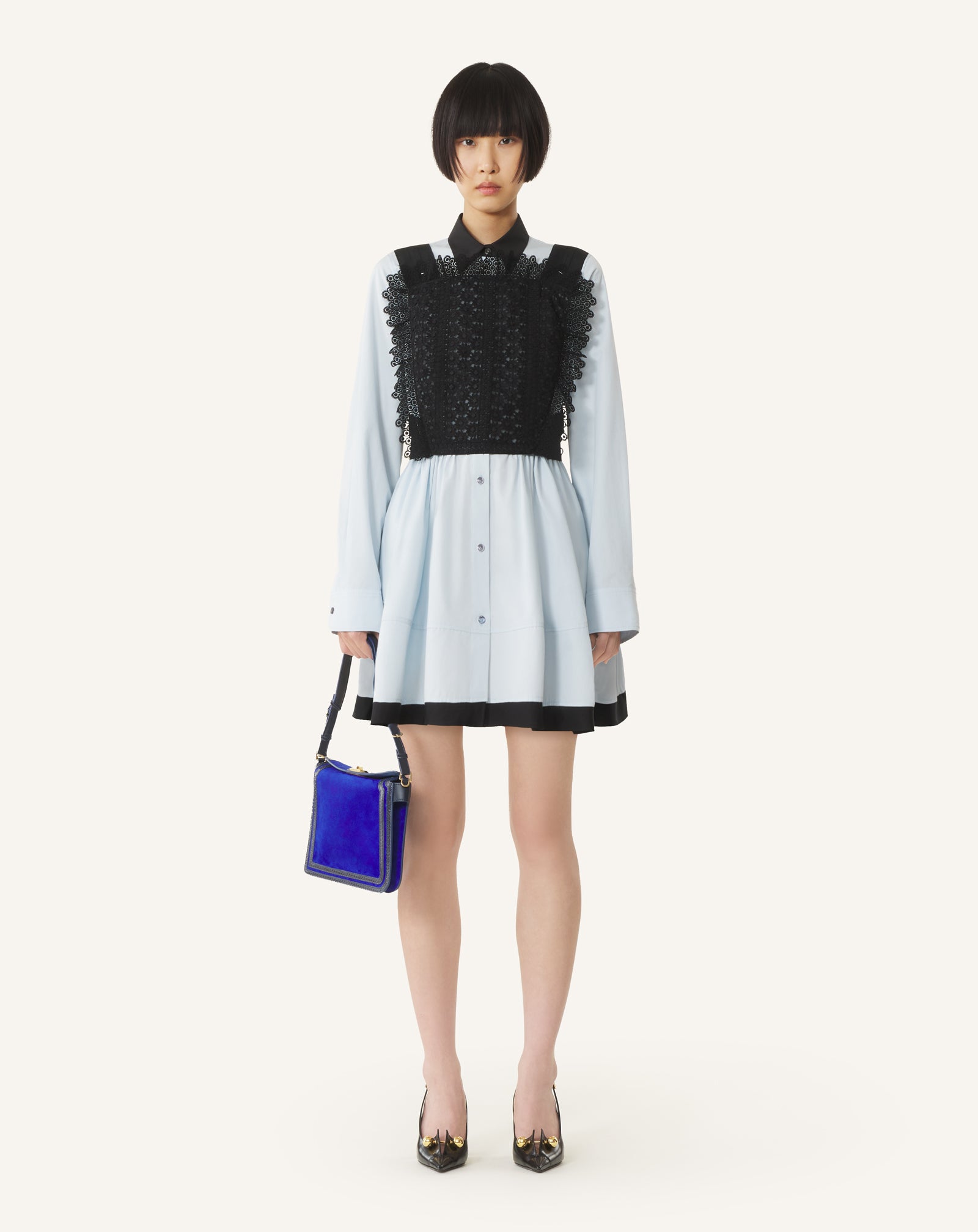 BLUE COMPAGNON 20 BAG IN SUEDE