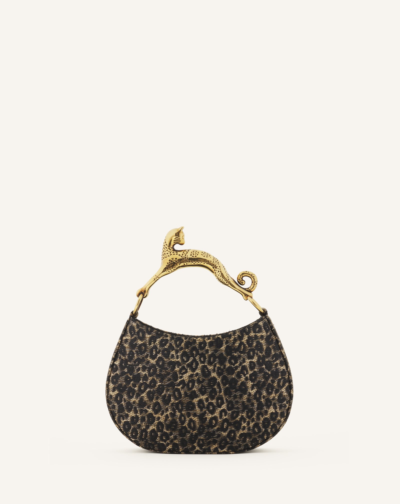 HOBO CAT BAG IN RAFFIA LEOPARD PRINT