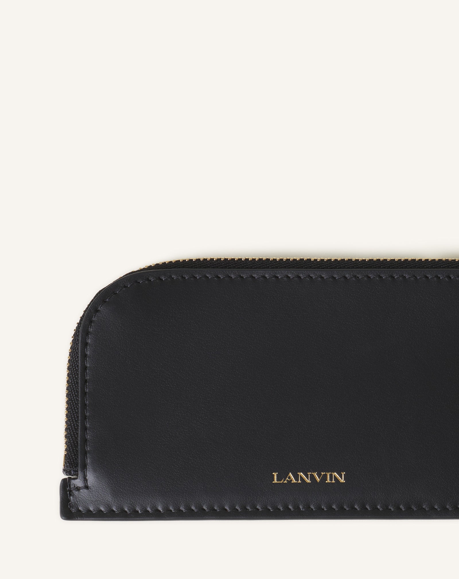 BLACK CATCH BY LANVIN LEATHER CARDHOLDER