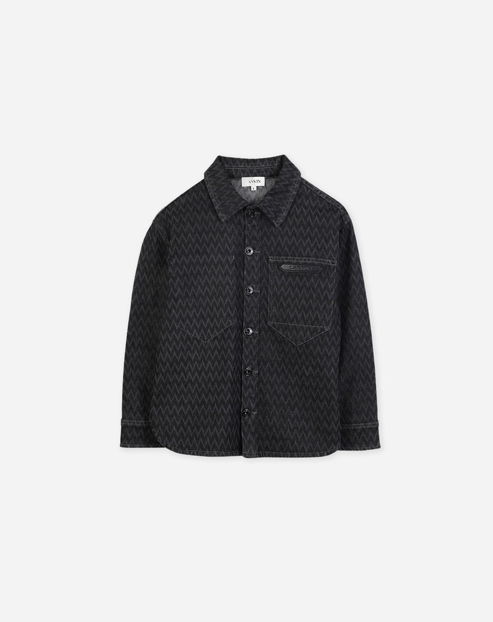 BLACK DENIM OVERSHIRT
