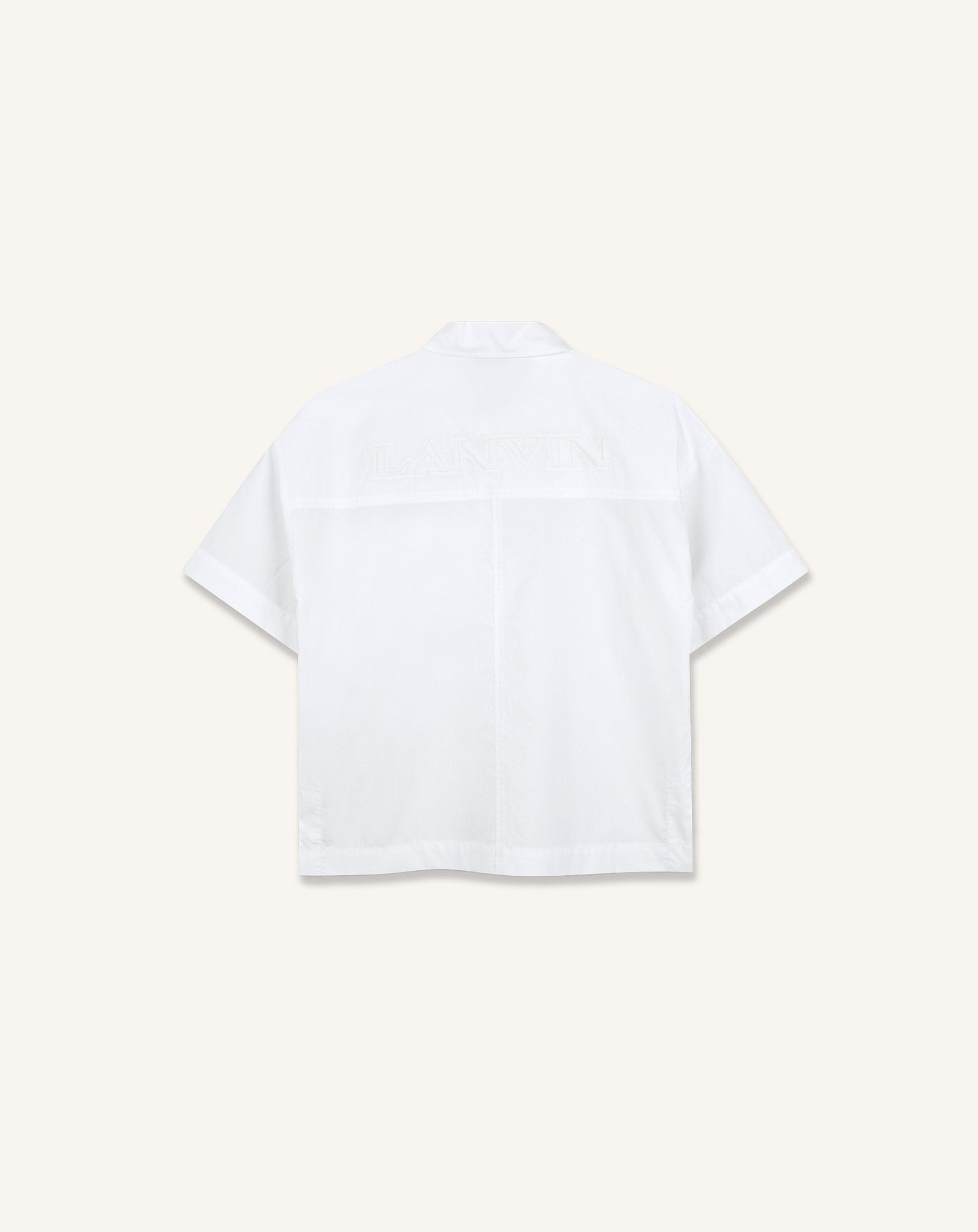 WHITE OVERSIZED COTTON SHIRT