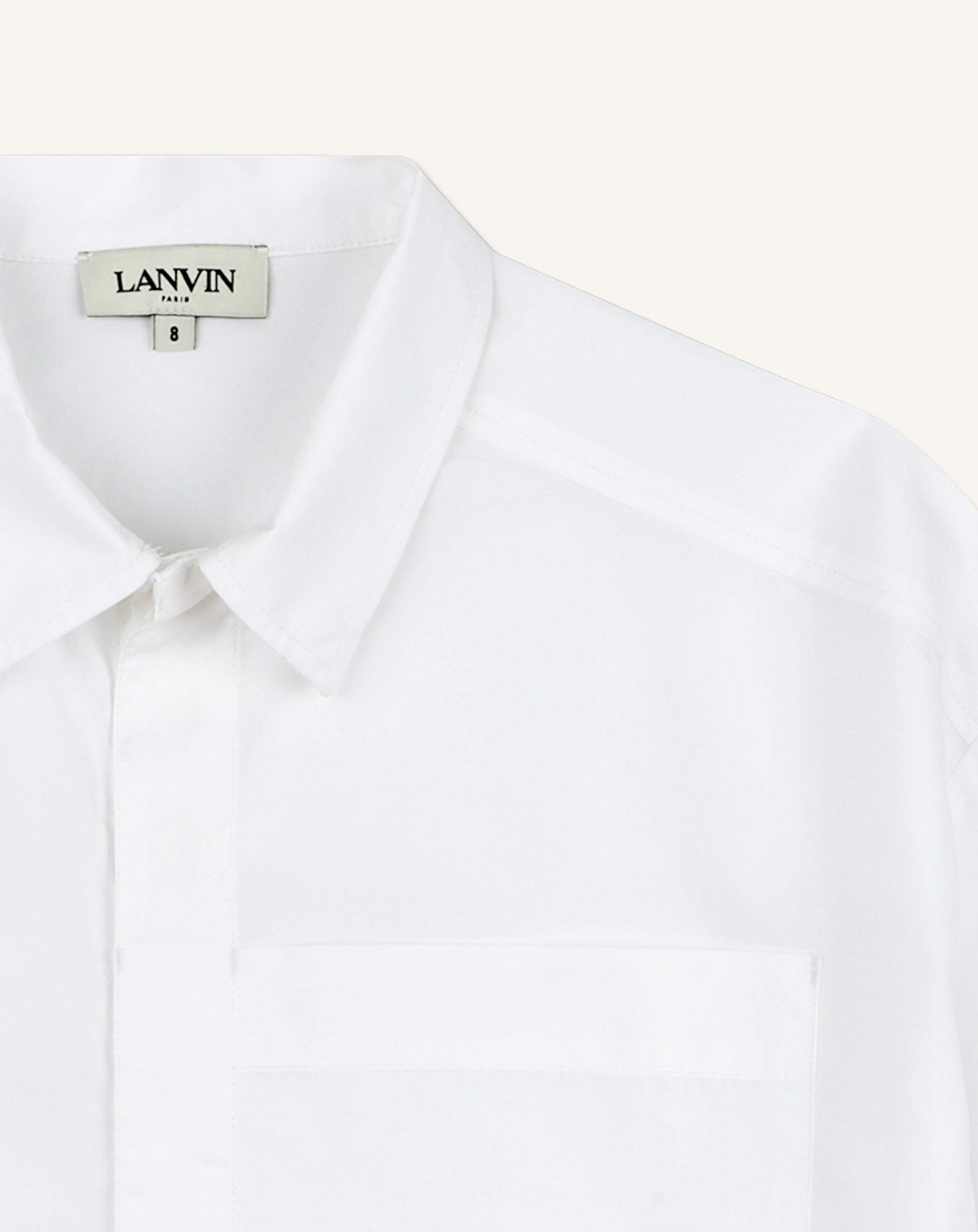 WHITE OVERSIZED COTTON SHIRT