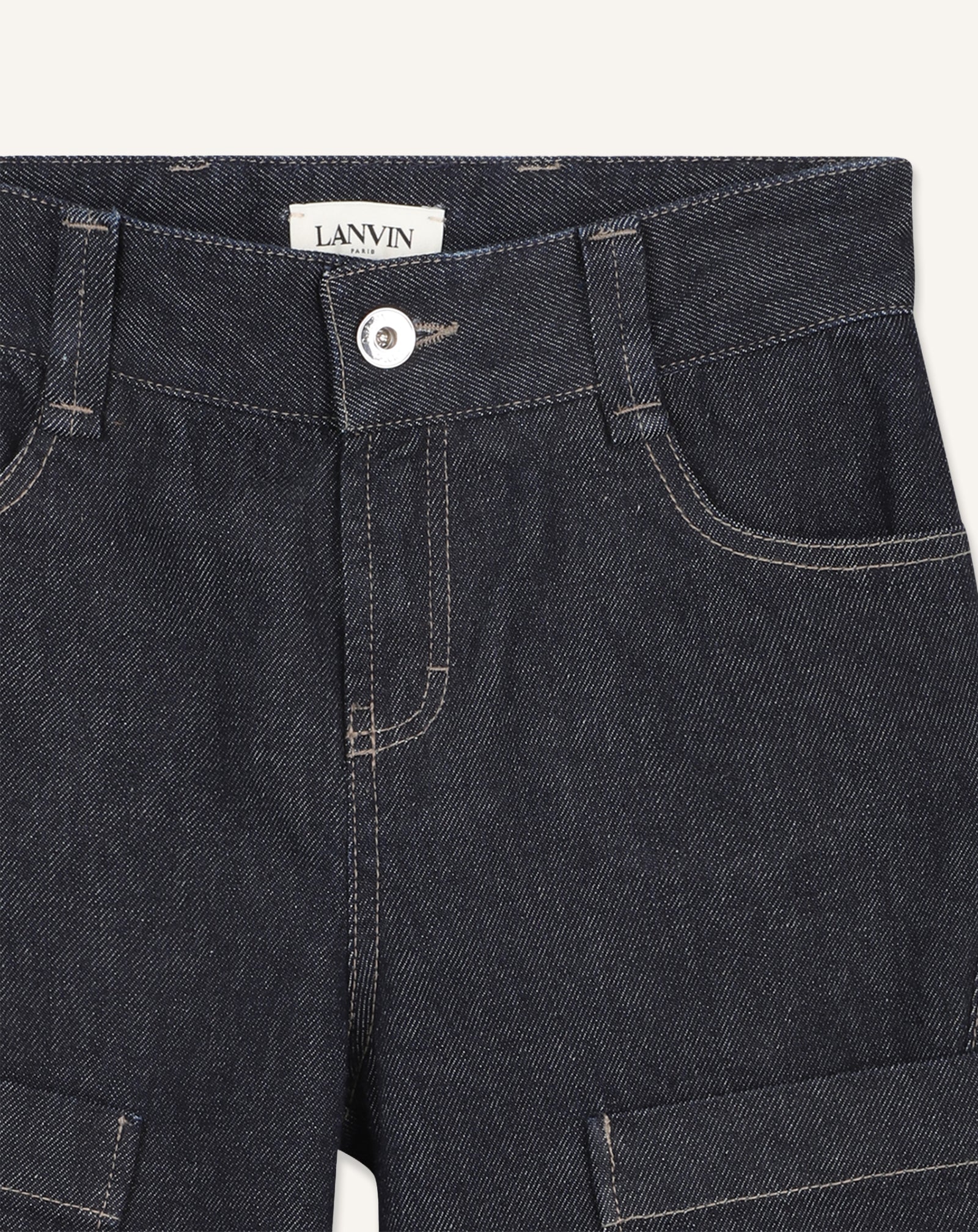 BLUE DENIM BERMUDA SHORTS