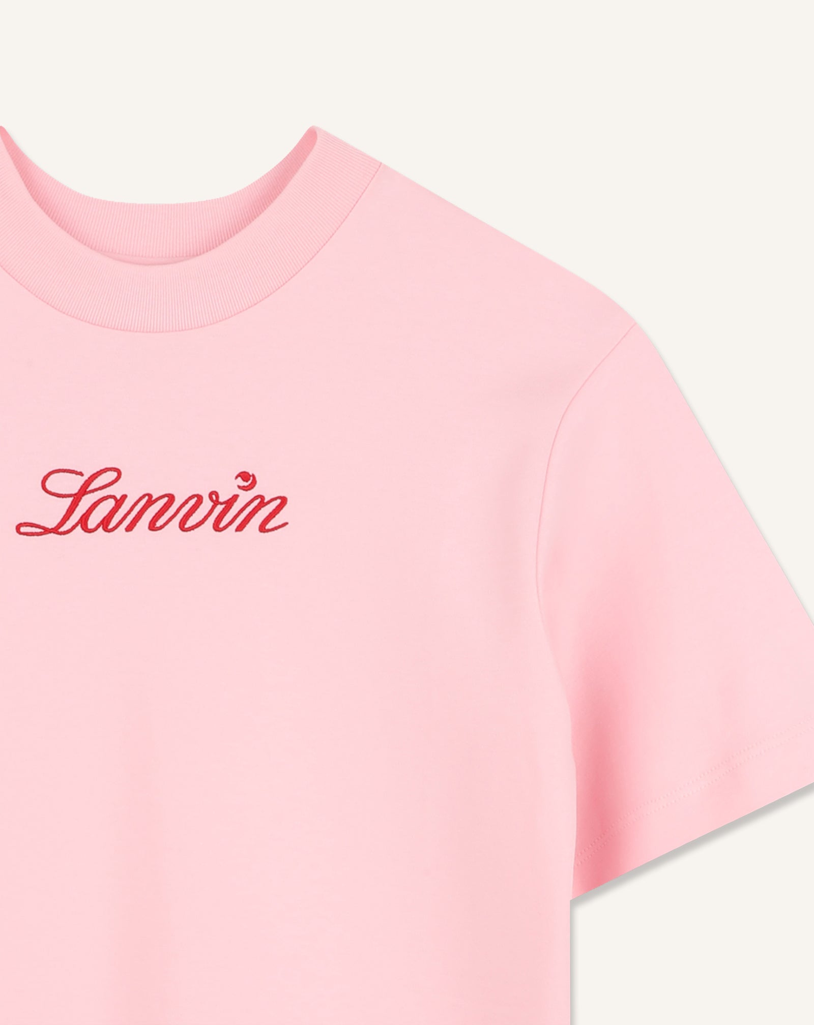 PINK SHORT SLEEVE T-SHIRT DRESS IN COTTON