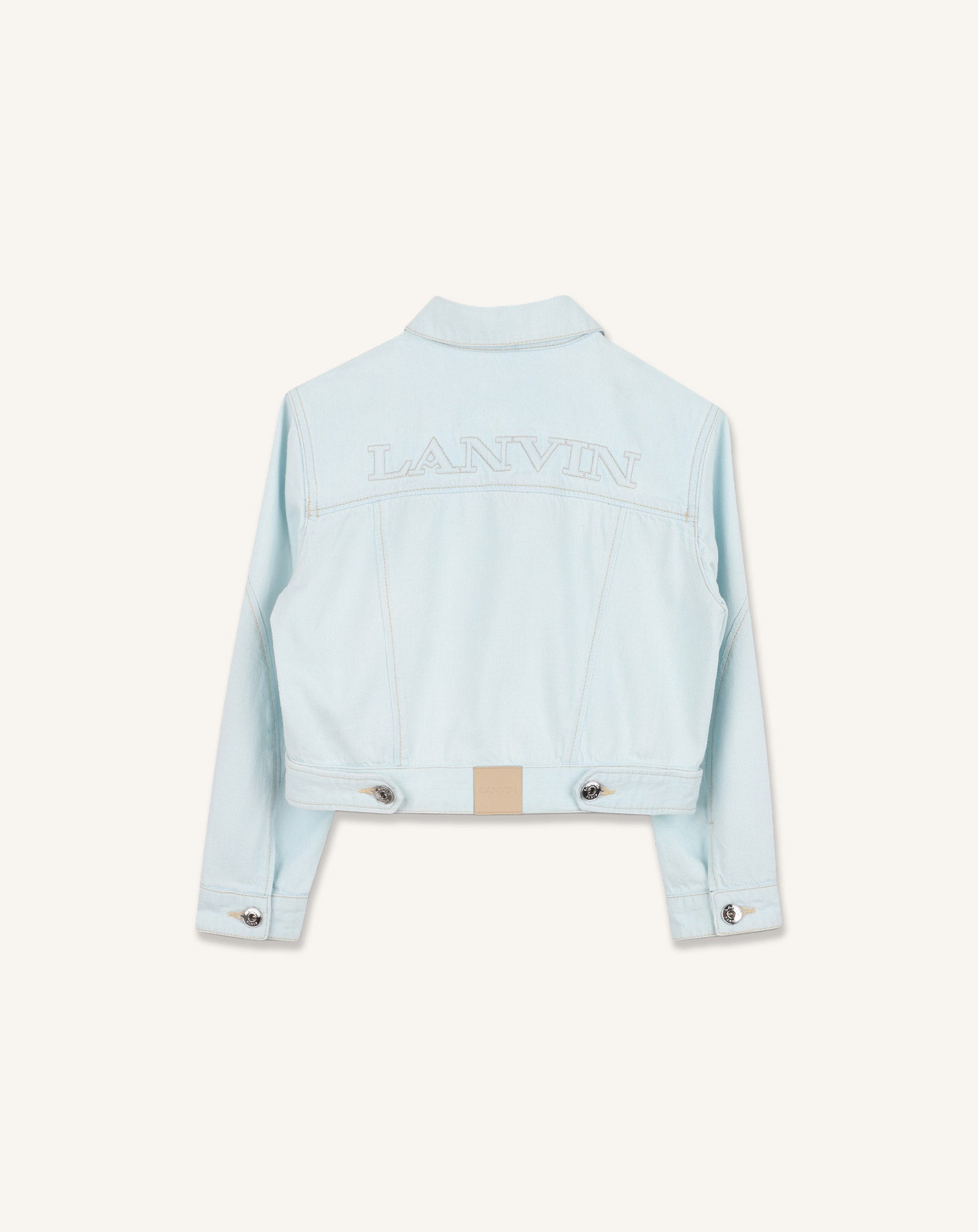 BLUE EMBROIDERED LANVIN DENIM JACKET
