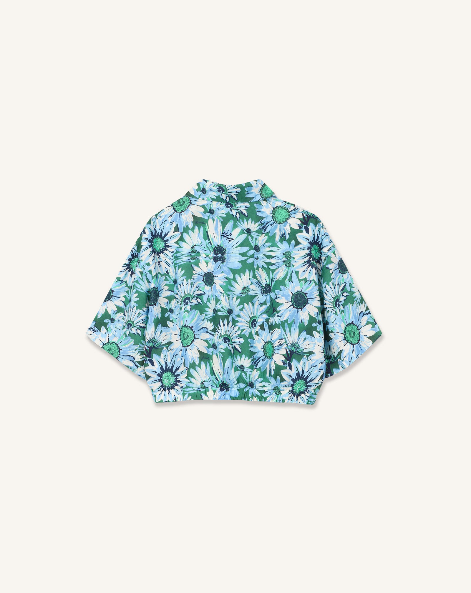 GREEN BLOUSE COLLAR SHIRT