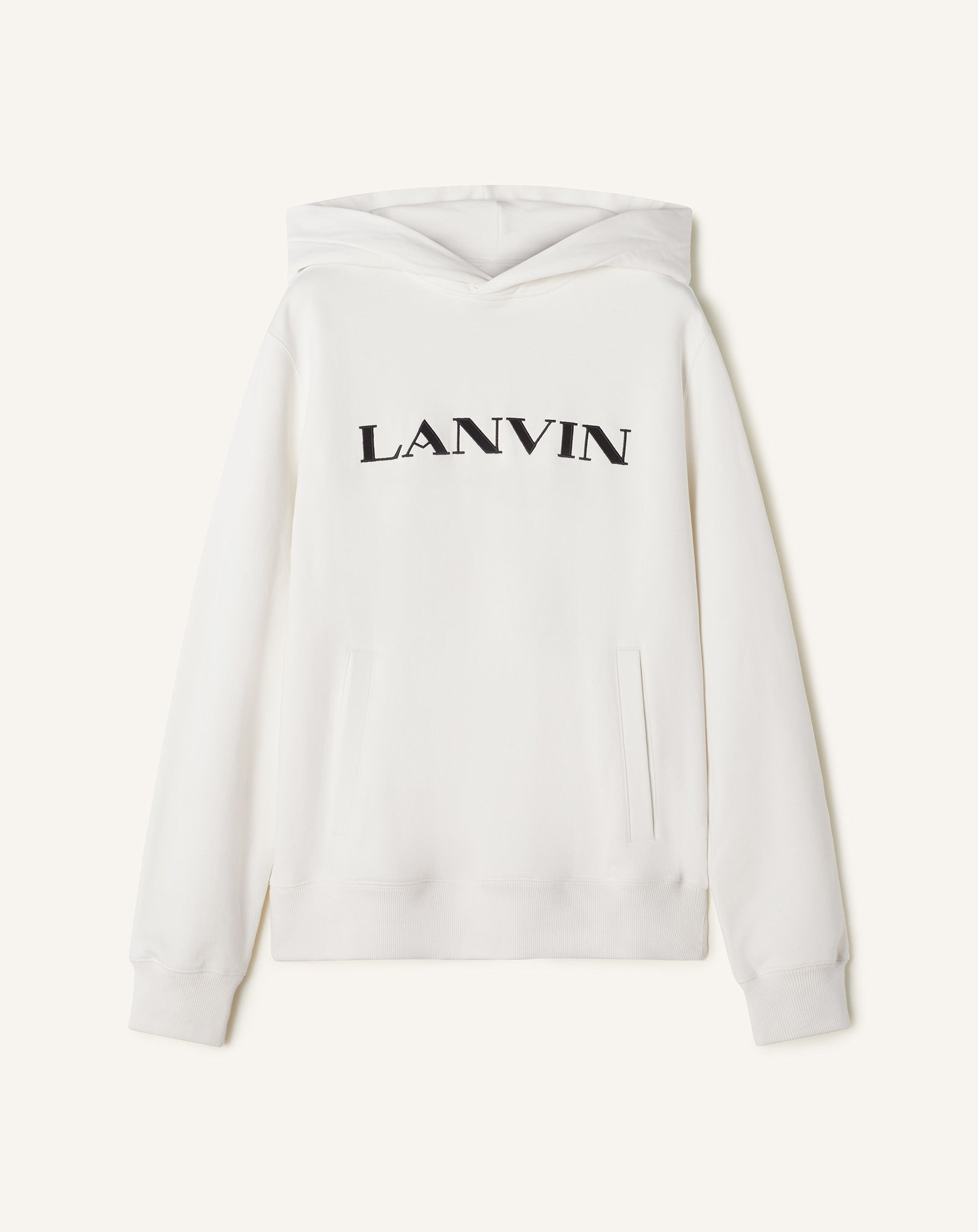 LANVIN EMBROIDERED COTTON HOODIE