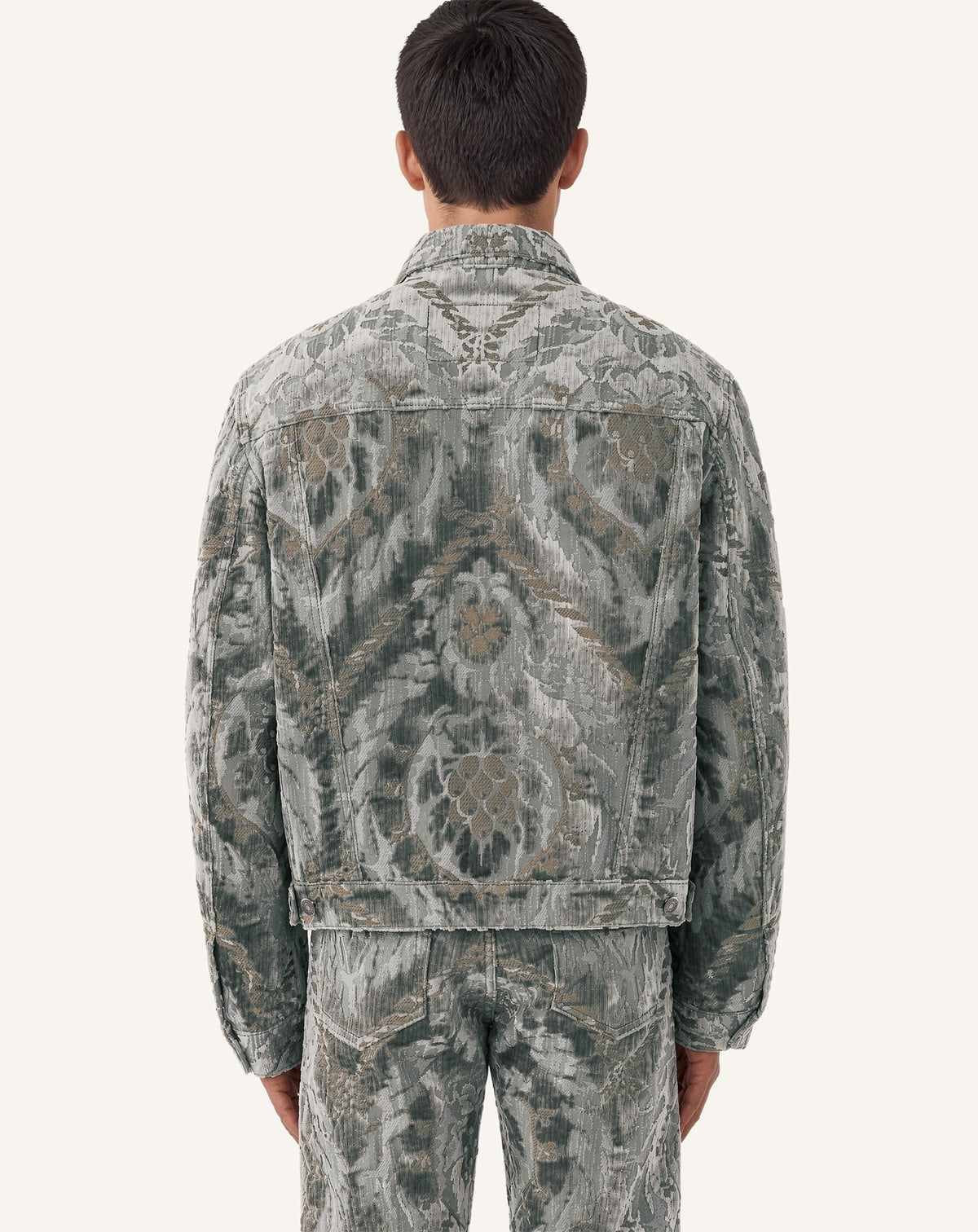 GREY BEVILACQUA JACKET IN PIGNA PATTERN