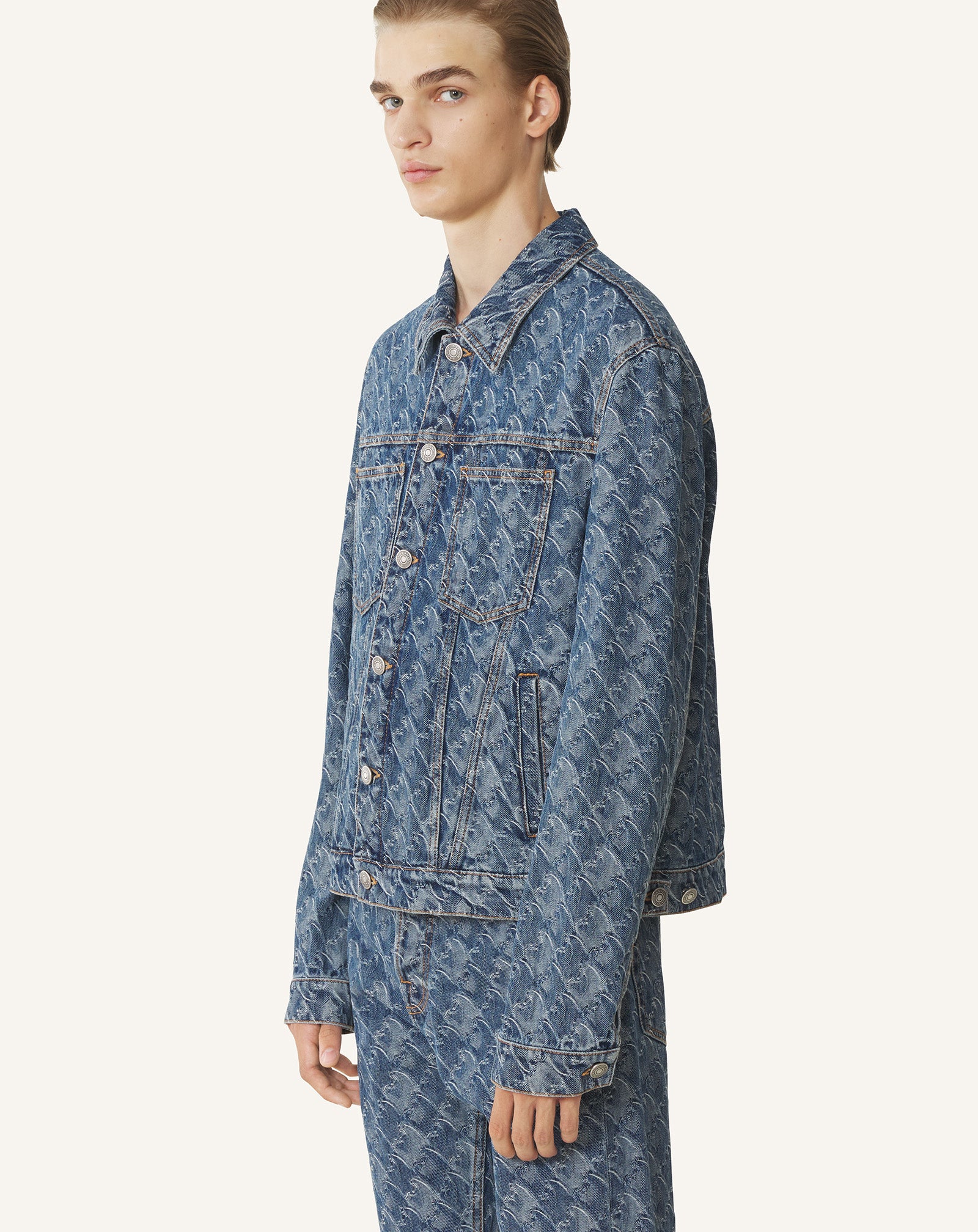 LUNAR YEAR JACQUARD DENIM JACKET