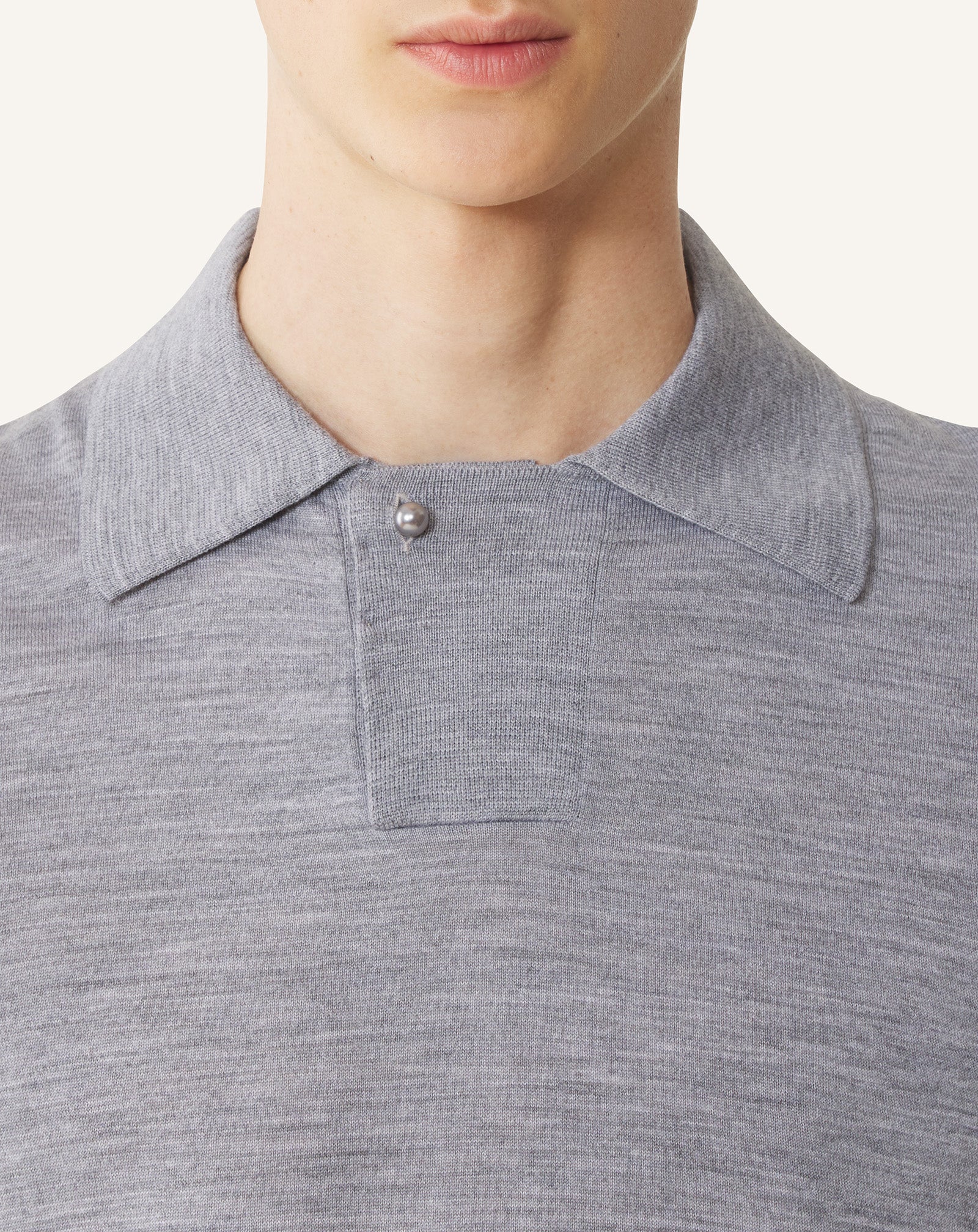 MERINO WOOL POLO SHIRT