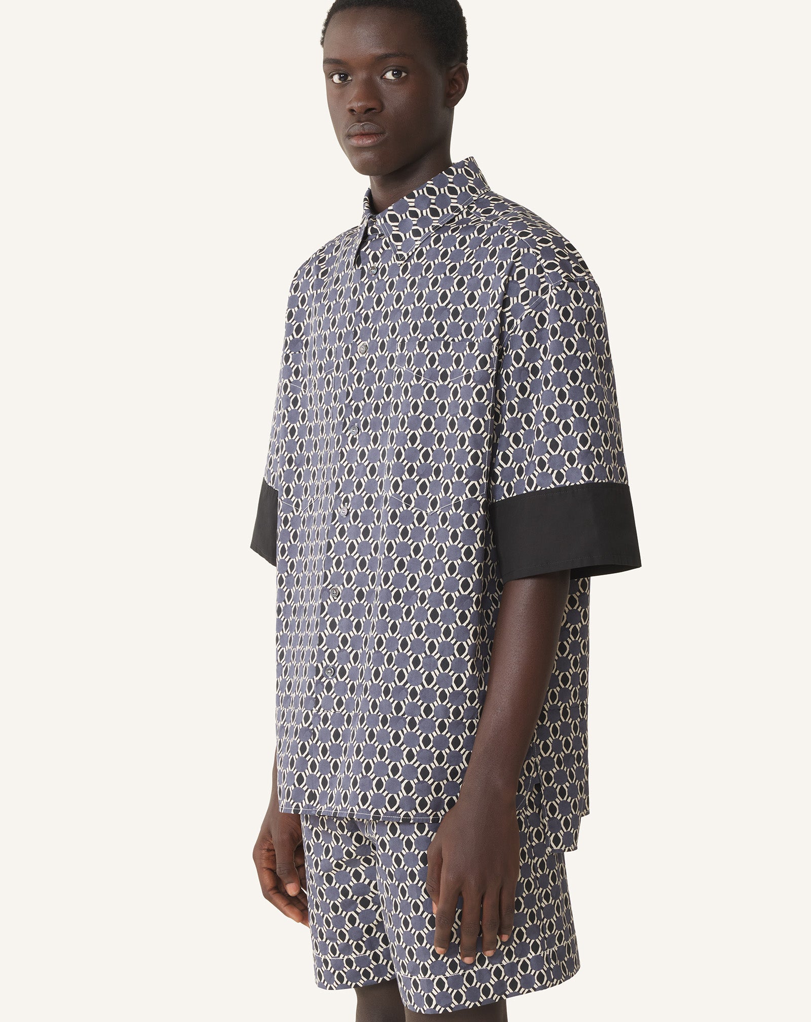 LOOSE-FIT PRINTED COTTON SHIRT