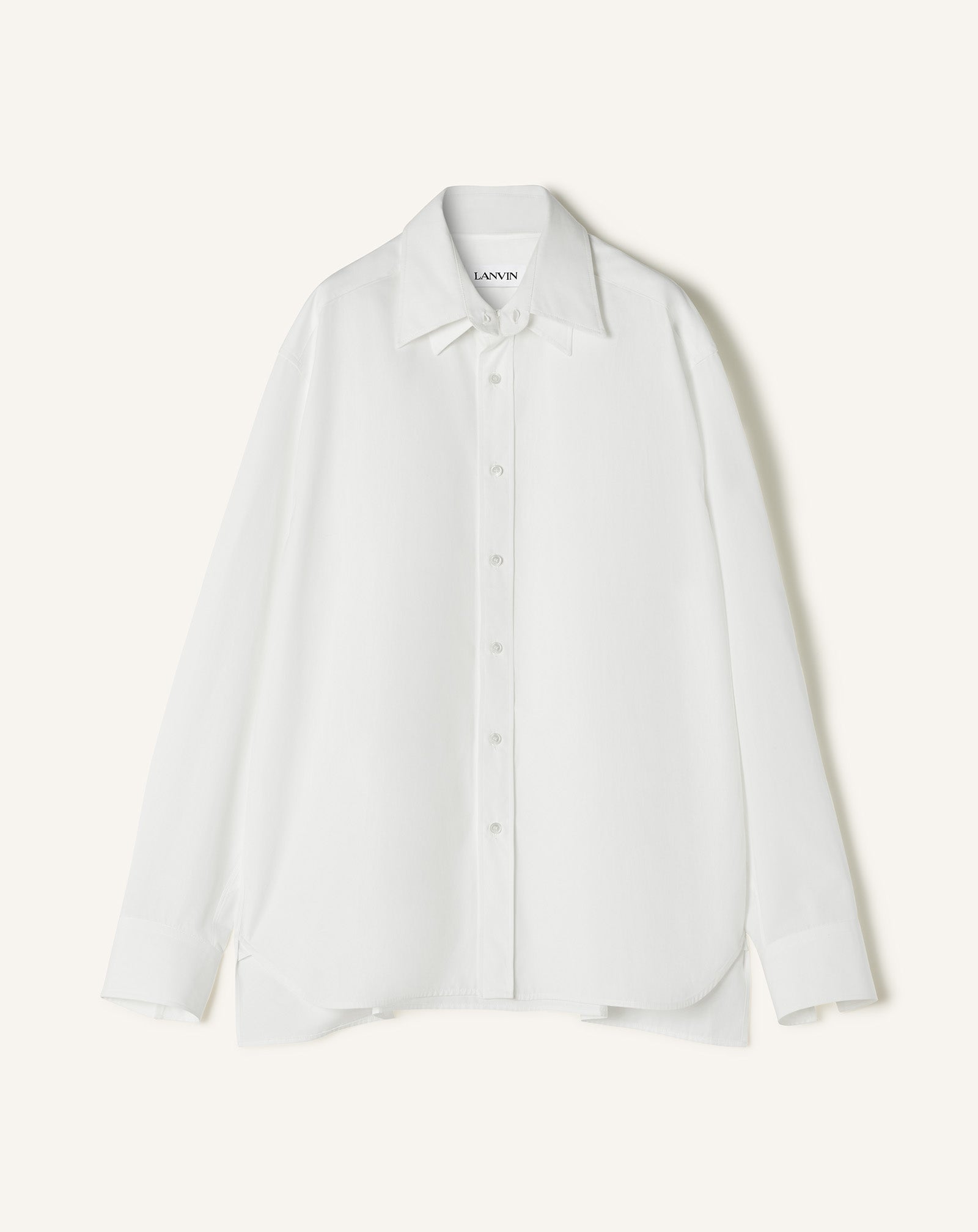 OVERSIZED STRIPED COTTON POPLIN SHIRT