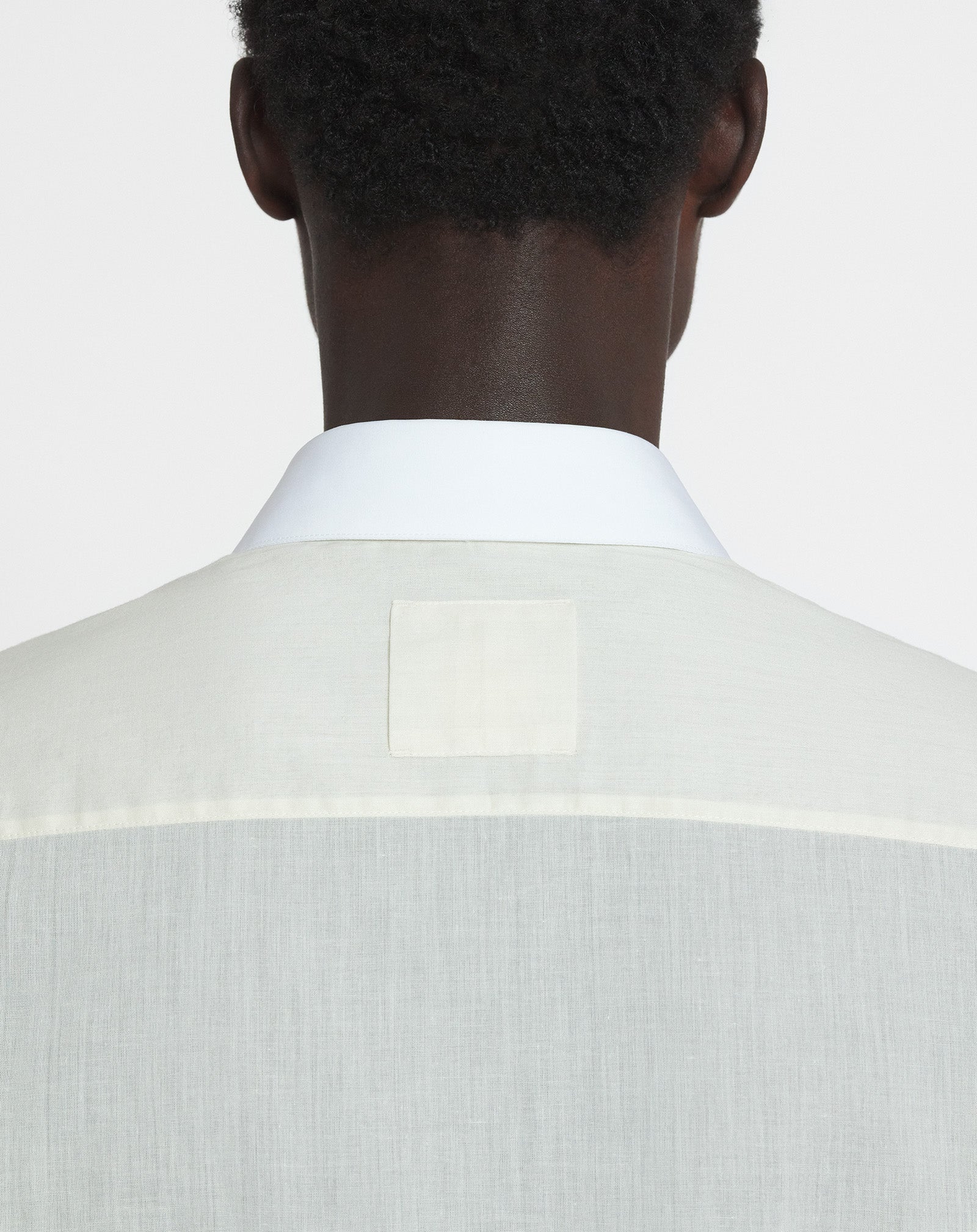 COTTON VOILE SHIRT WITH CUT-OUTS